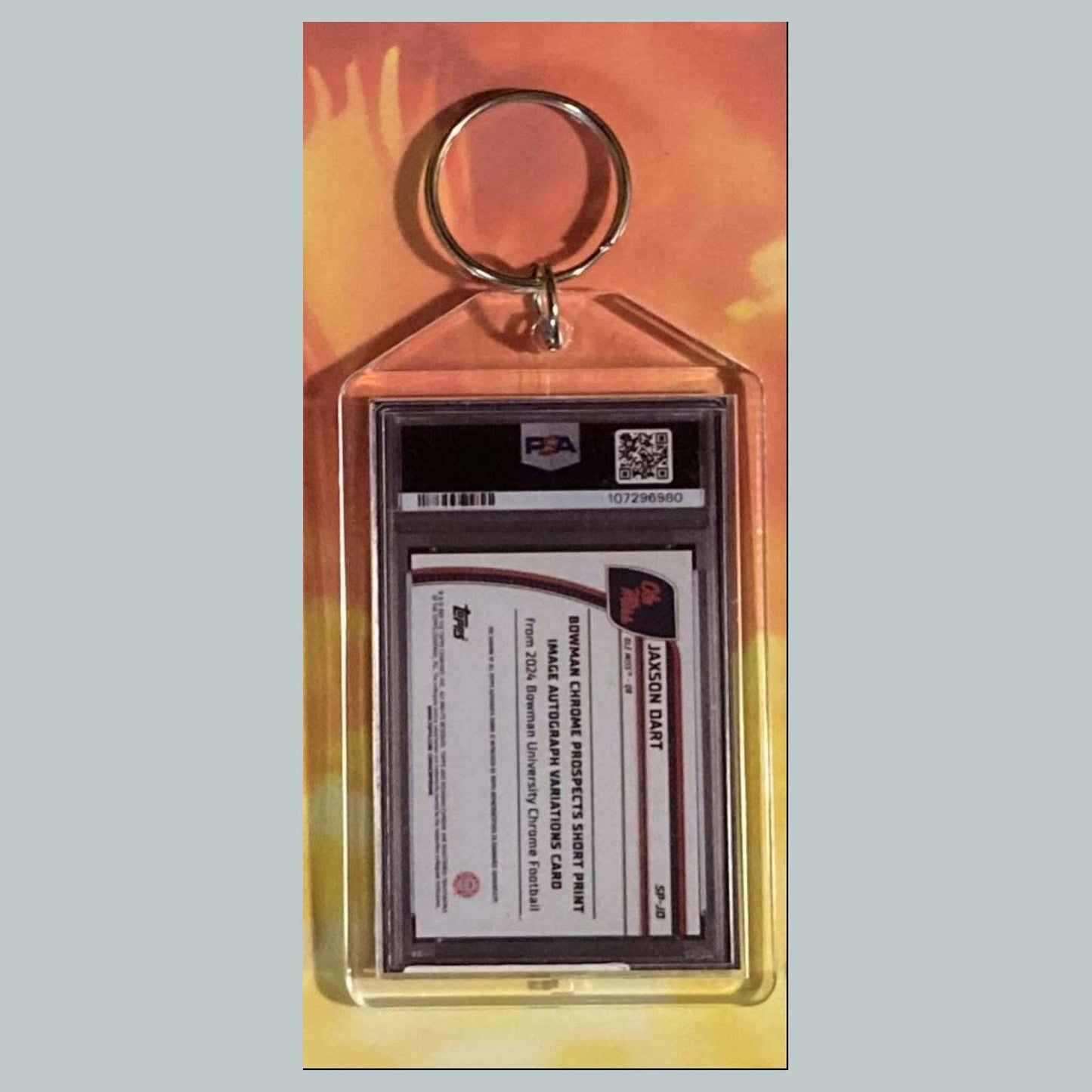 3534 Jaxson Dart 2024 U Chrome SP Auto Custom Keychain Great Gift FBL