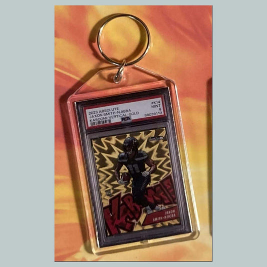 3774 Kenneth Walker III 2022 Panini Absolute Kaboom Gold Custom Made Keychain FBL