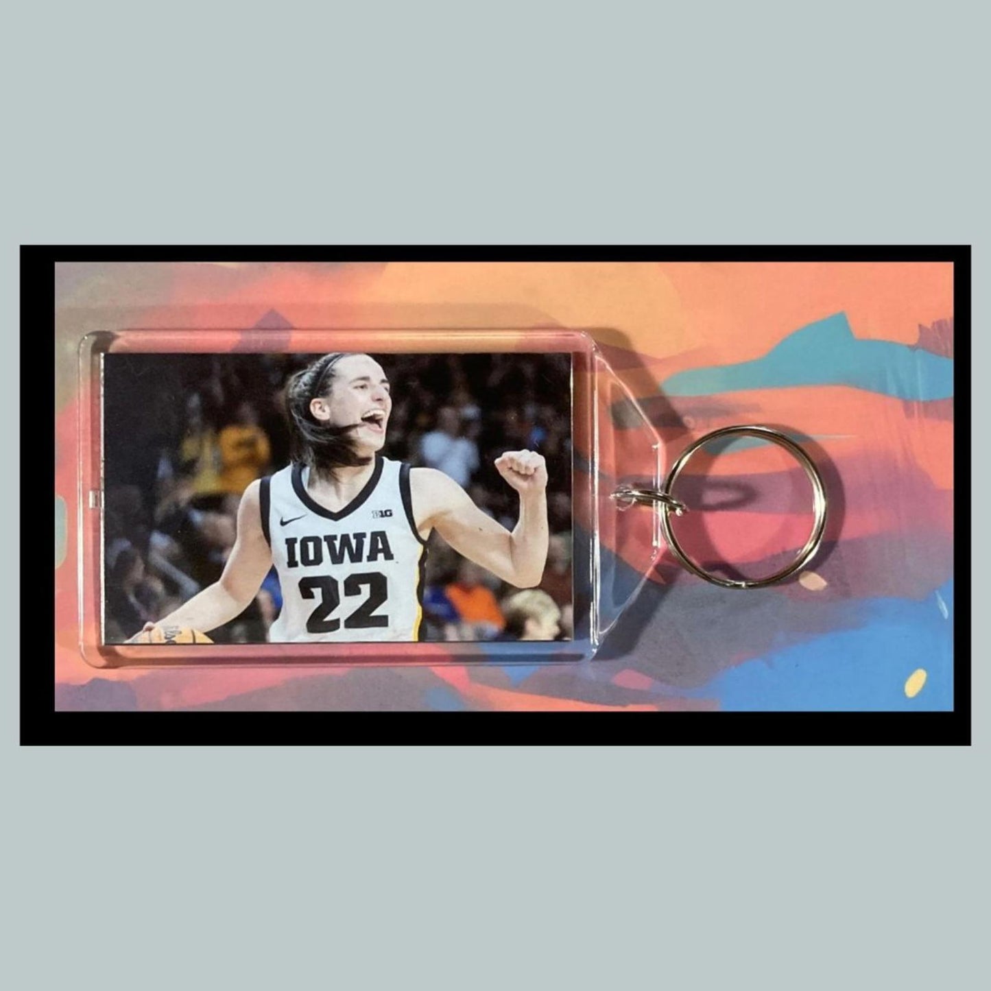 0369 Caitlin Clark Custom Hand Made Keychain - Makes A Great Gift