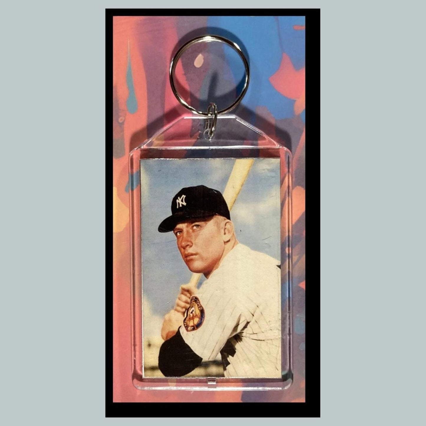 0336 Mickey Mantle Custom Hand Made Keychain - Makes A Great Gift