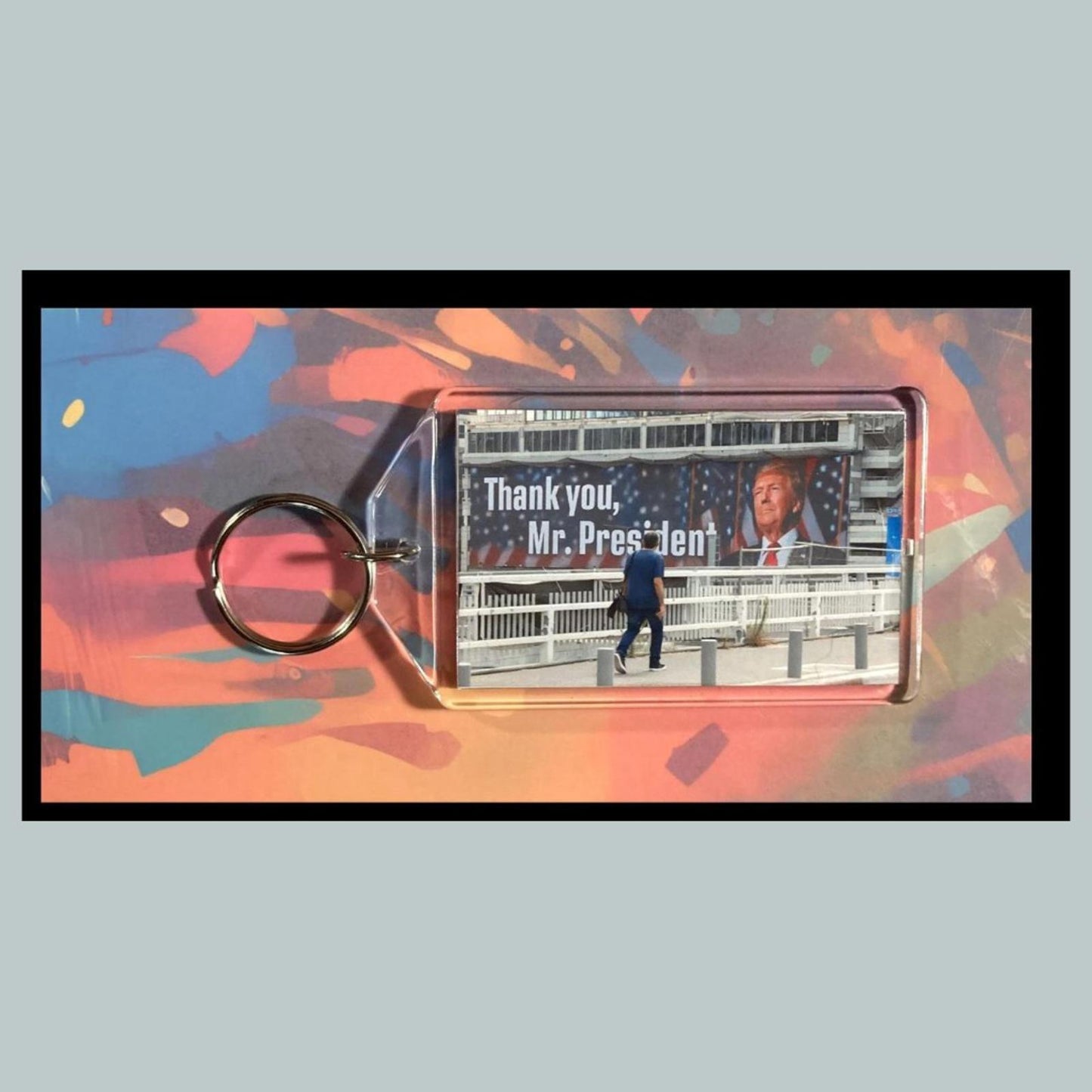 0396 Trump The Real Mr Big Balls  Custom Hand Made Keychain-Makes A Great Gift