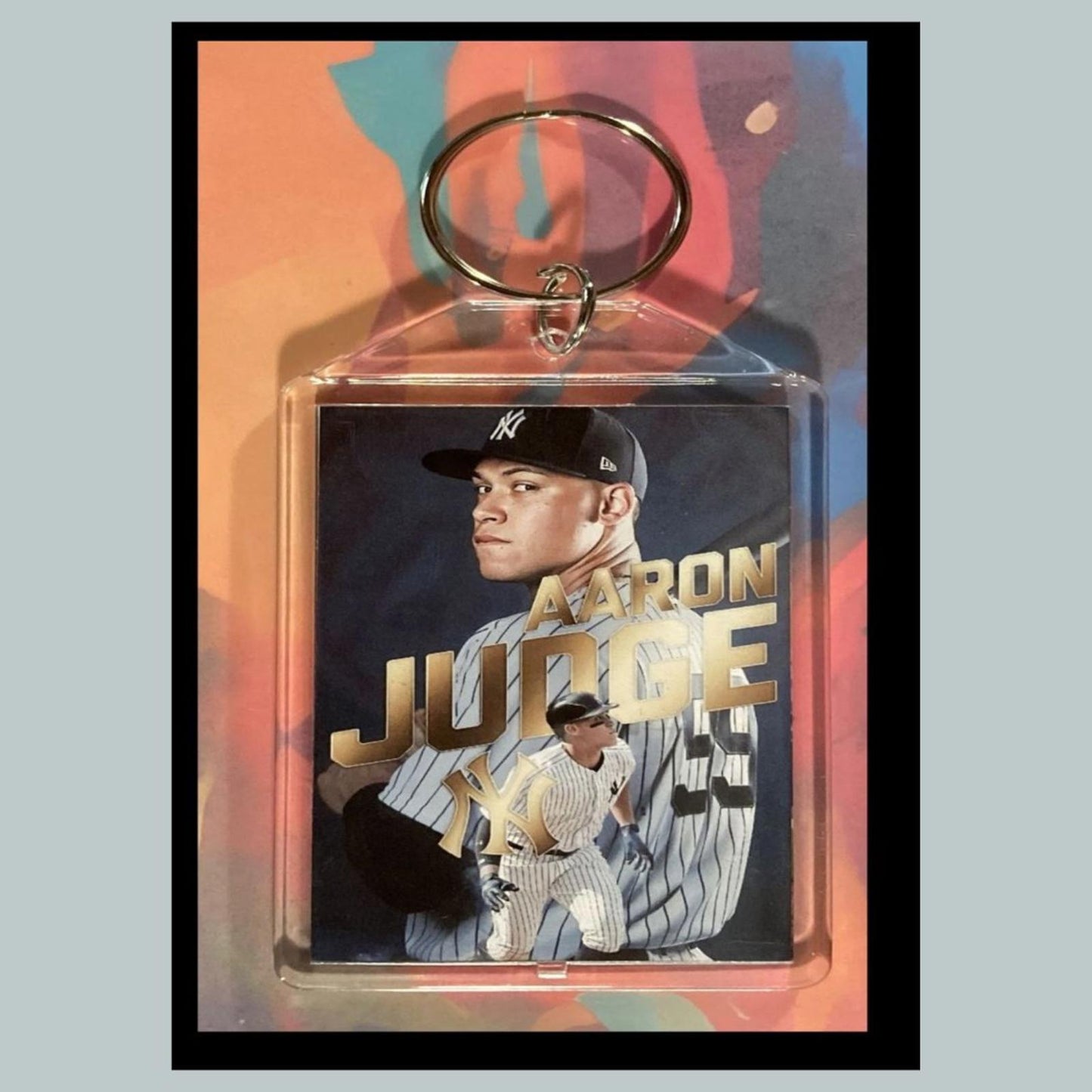 0353 Aaron Judge - Gold Letters Custom Hand Made Keychain-Makes A Great Gift