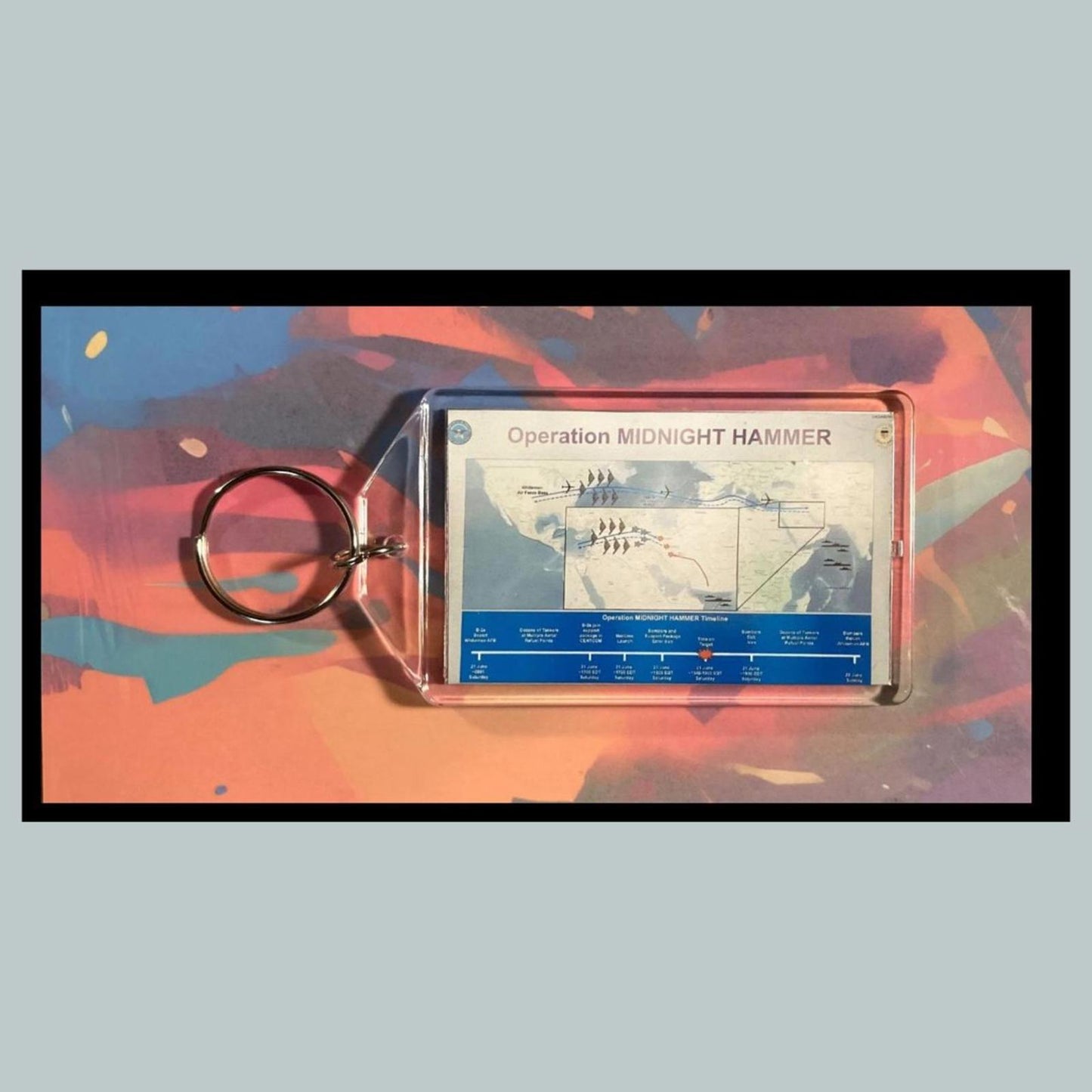 0391 Trump The Plans Set In Motion Custom Hand Made Keychain-Makes A Great Gift