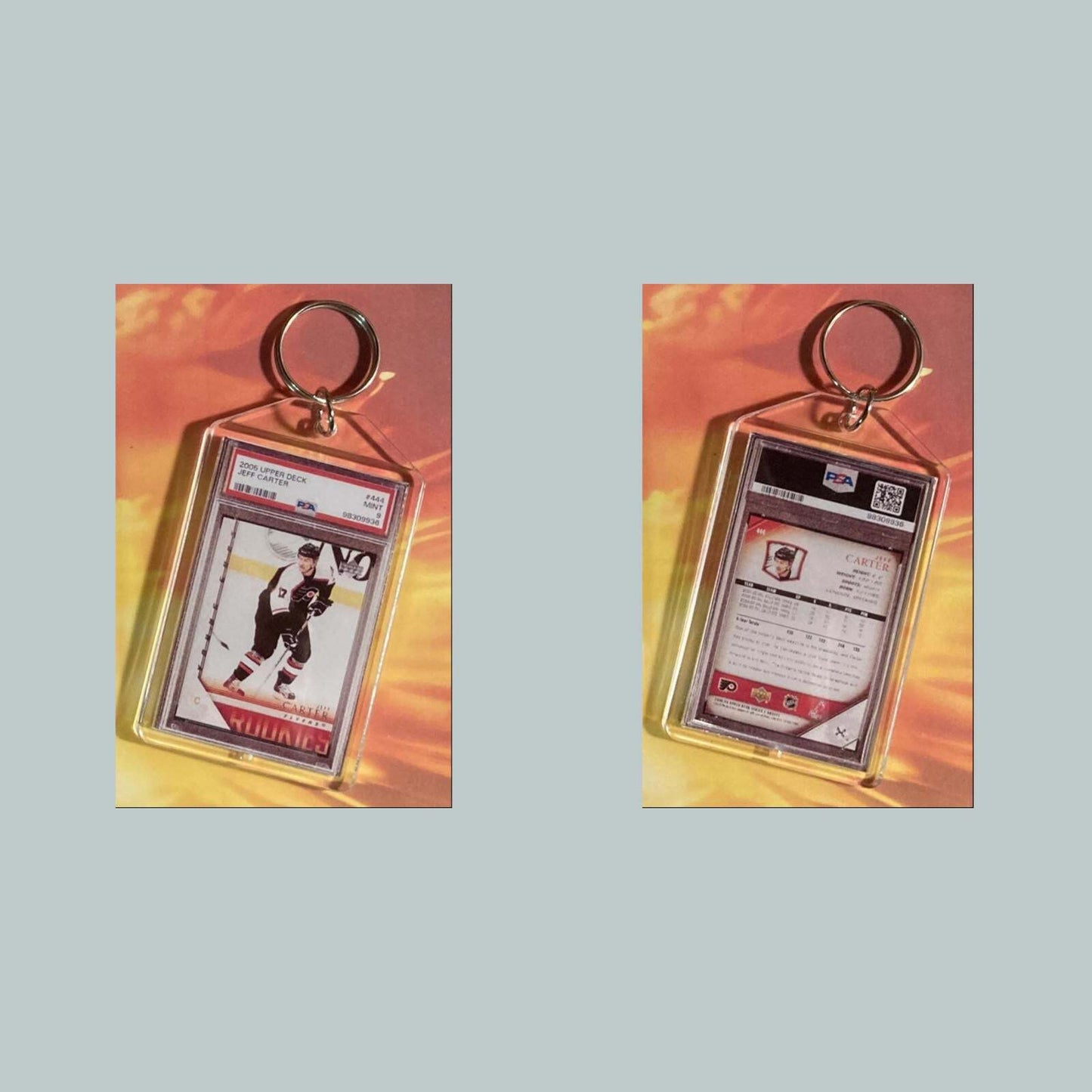 3660 Jeff Carter 2006 Upper Deck Custom Hand Made Keychain MSC KYC