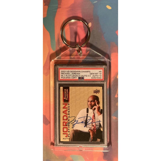 0030 Michael Jordan 2021 UD Goodwin Champs Superfractor Style Keychain