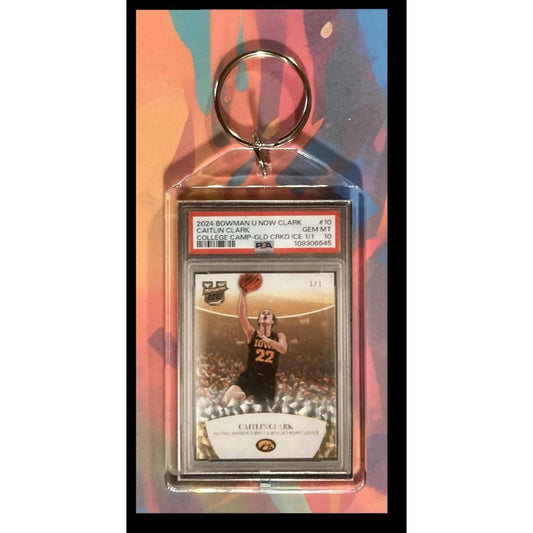 0014 Caitlin Clark 2024 Bowman U - Custom Keychain-Makes A Great Gift