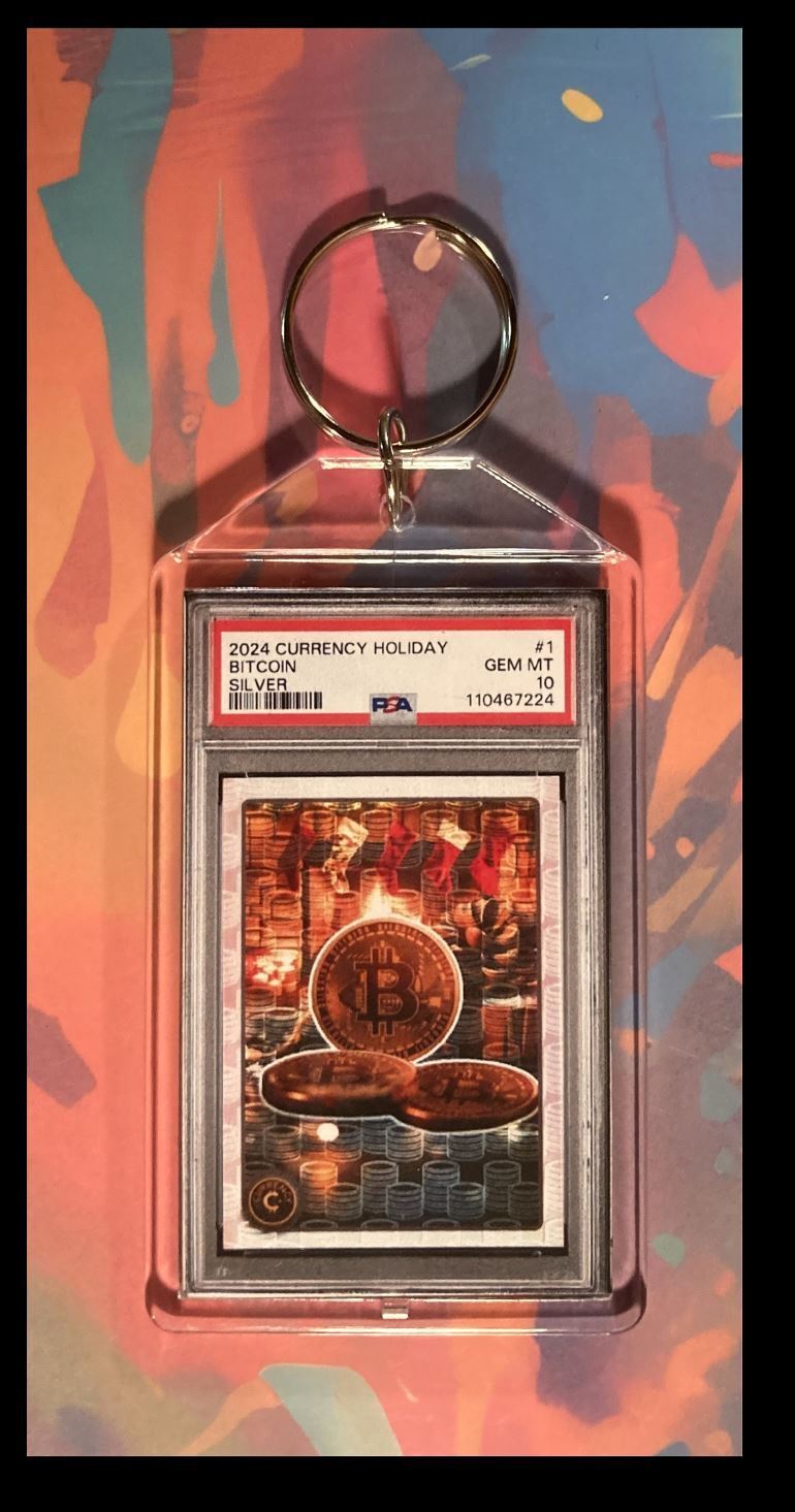 3181 Currency Holiday 2024 Silver - Custom Made Keychain -  Makes A Great Gift KYC MSC