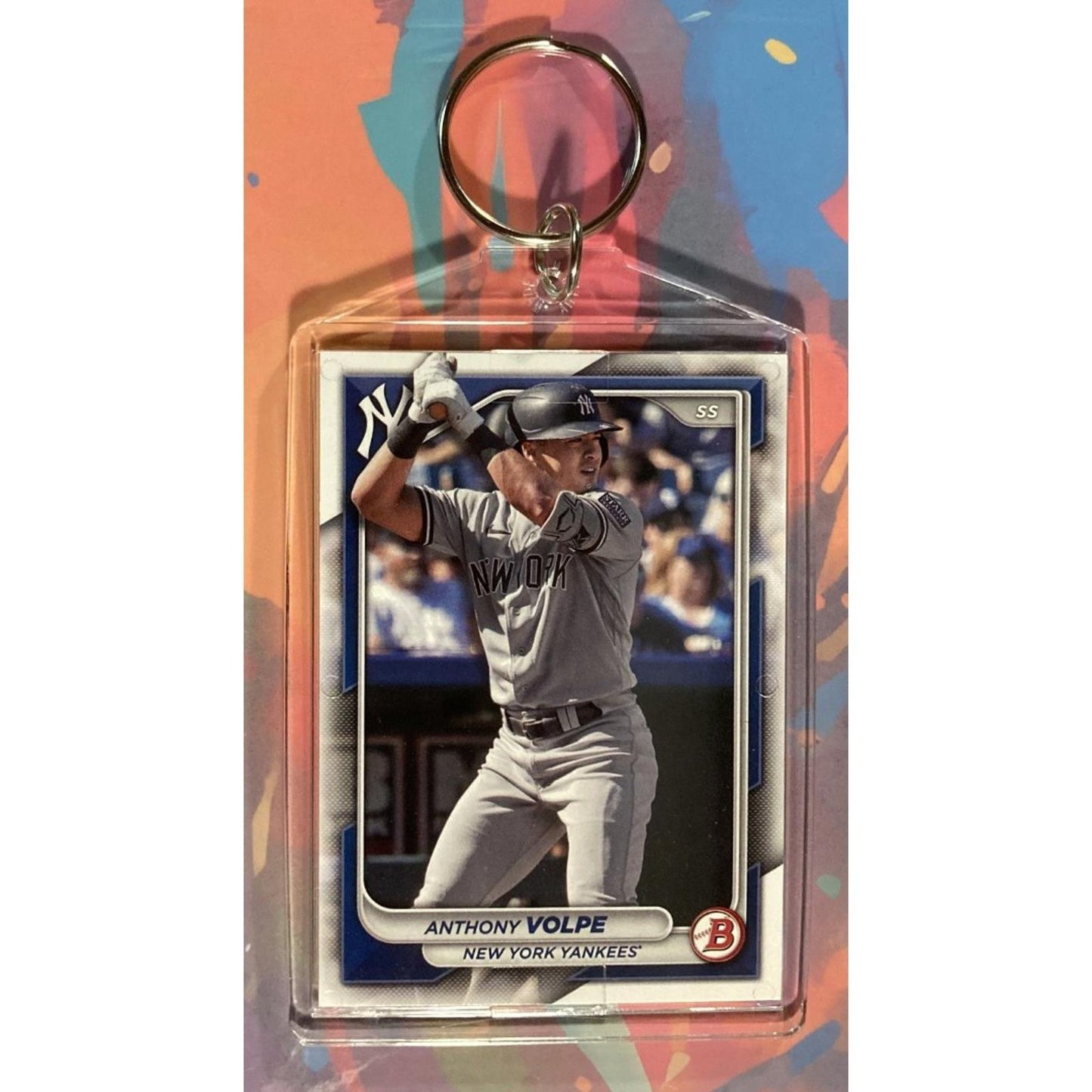 0219 Anthony Volpe Custom Made Keychain Made With A Real Card Makes A Great Gift