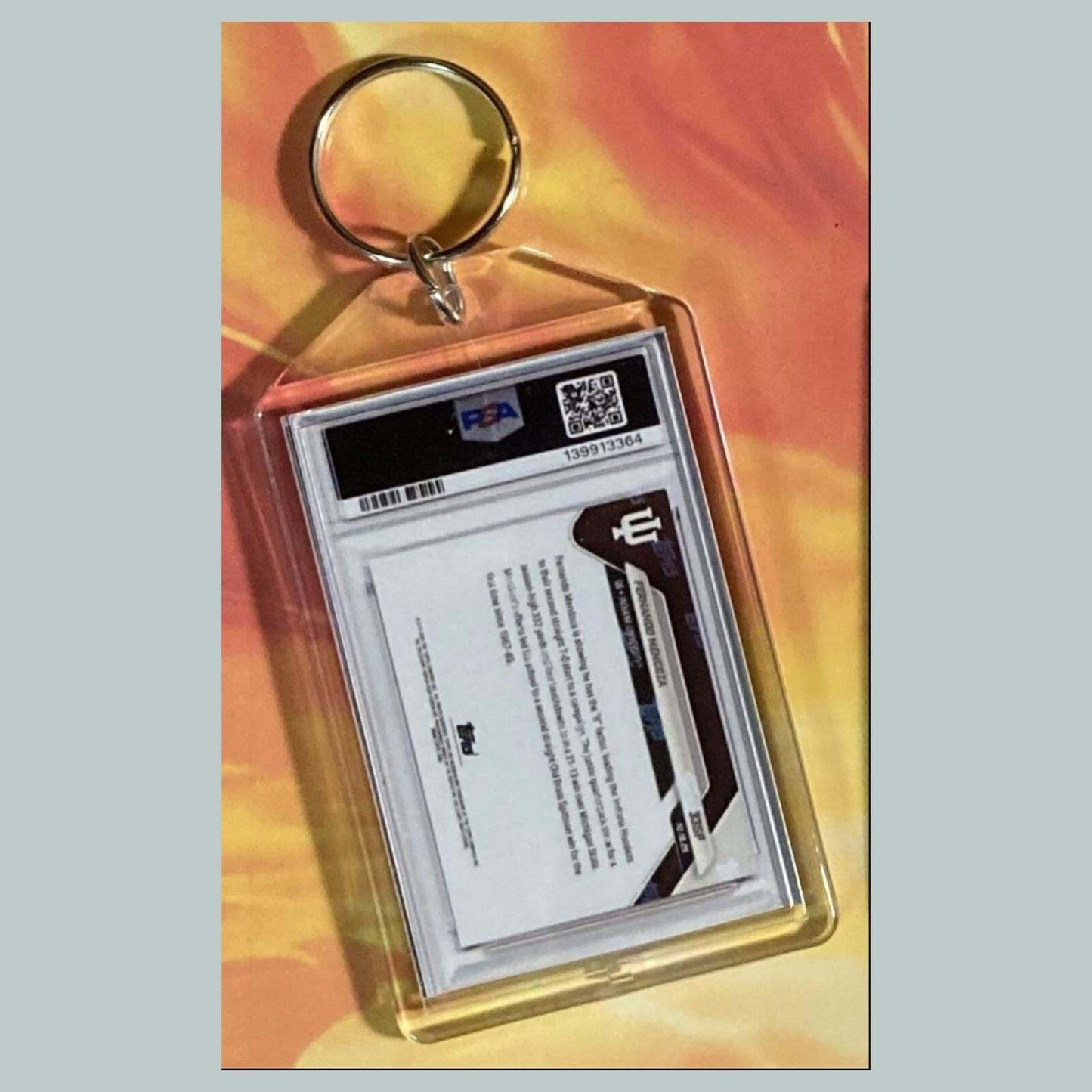 3727 Fernando Mendoza 2025 Bowman U Custom Hand Made Keychain FBL