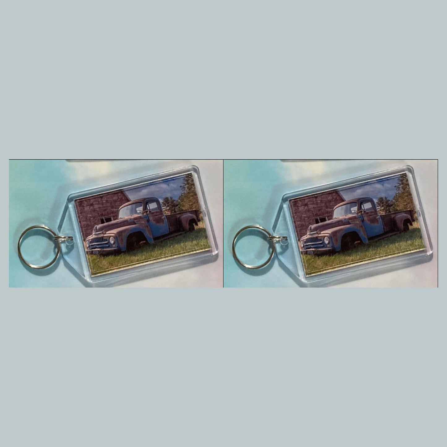 0629 1951 International Harvester L-Series Acrylic Keychain | Vintage Automobile Photo Keychain | Retro Vehicle Gift | Double-Sided