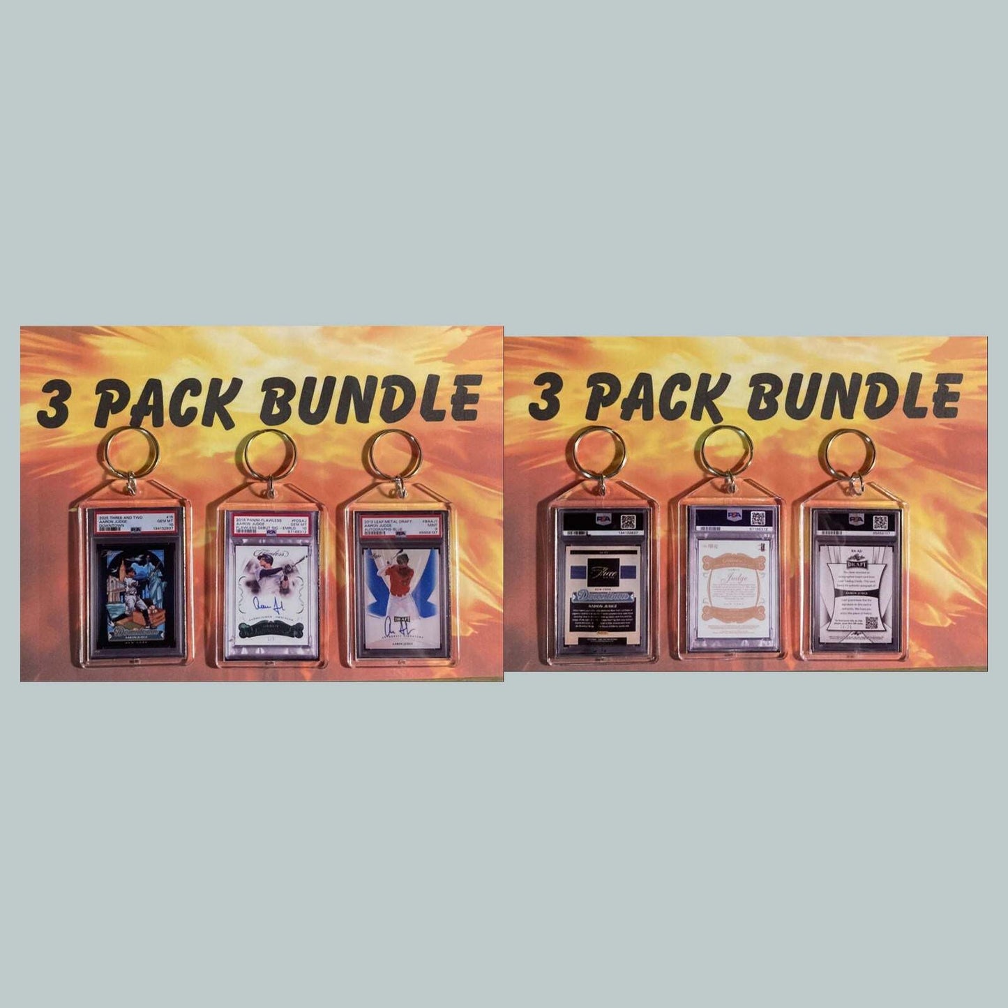 3589B Aaron Judge 3 Pack Bundle-Custom Hand Made Keychains BBL KYC