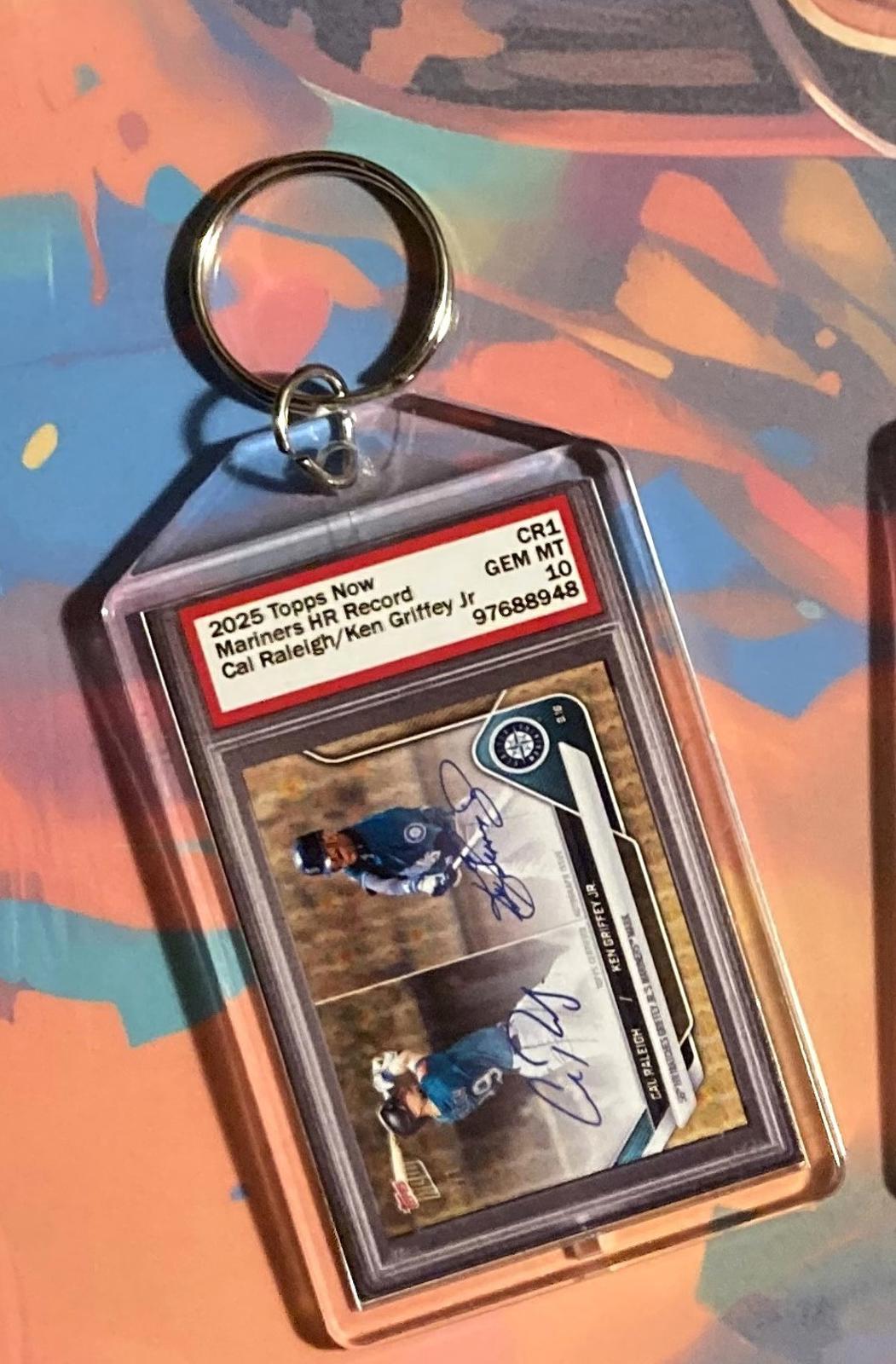 0563 Cal Raleigh Super Pack Bundle 3 Diff Keychains and 3 Glossy Photos- Gift