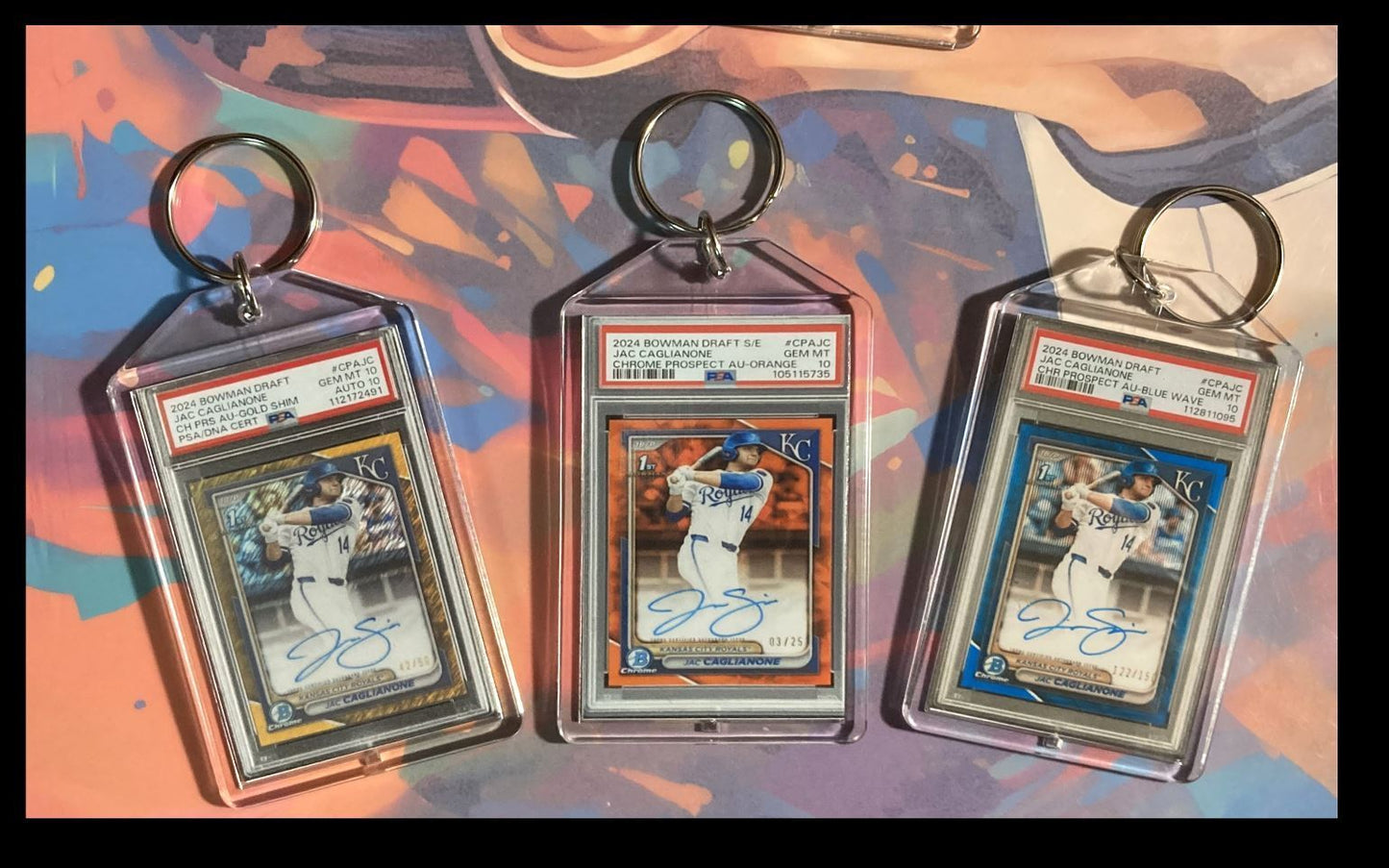 3217 Jac Caglianone 3 Pack Bundle  Keychains BBL KYC