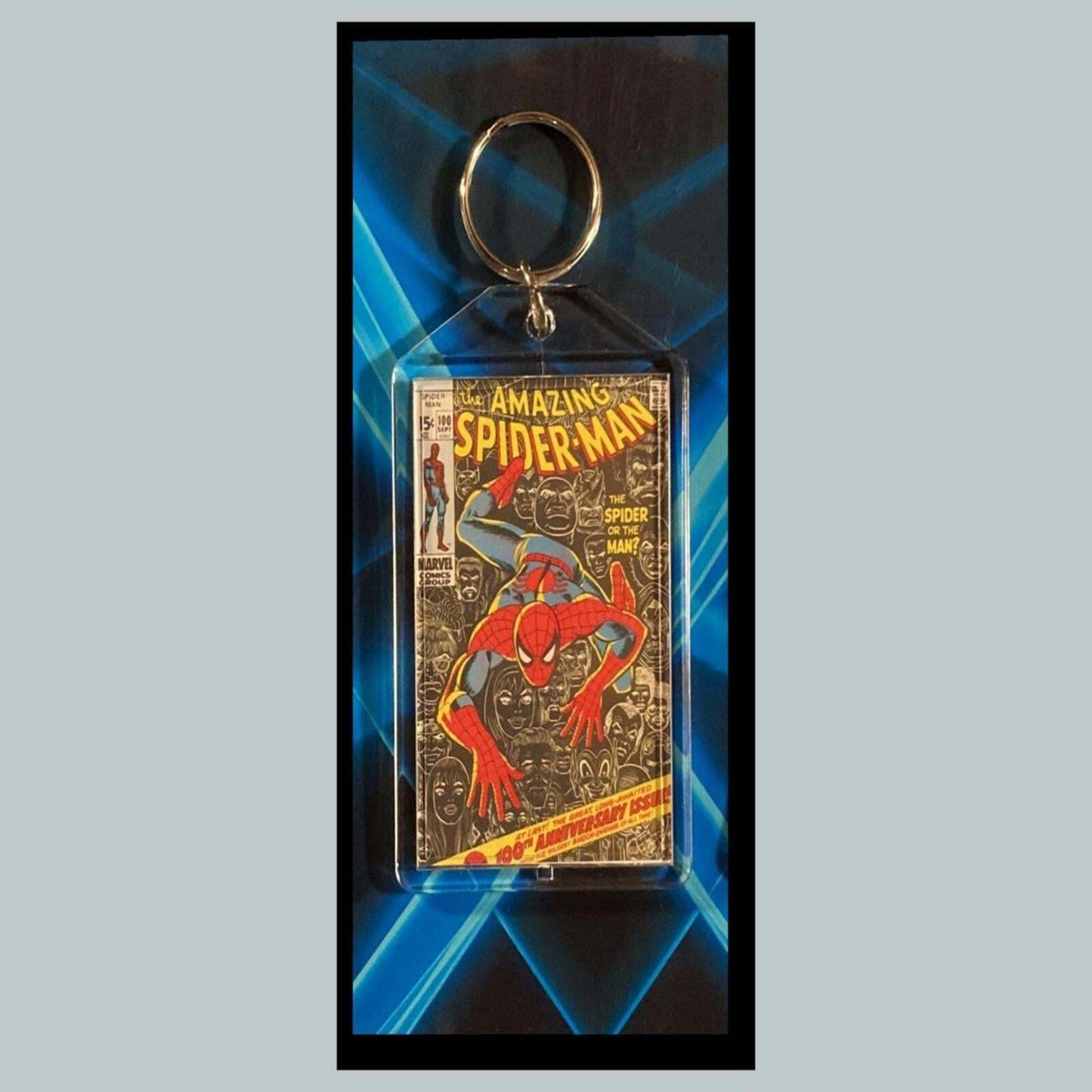 3396 Spider Man Feb 1974 Classic  The Punisher Custom Novelty Keychain CMC