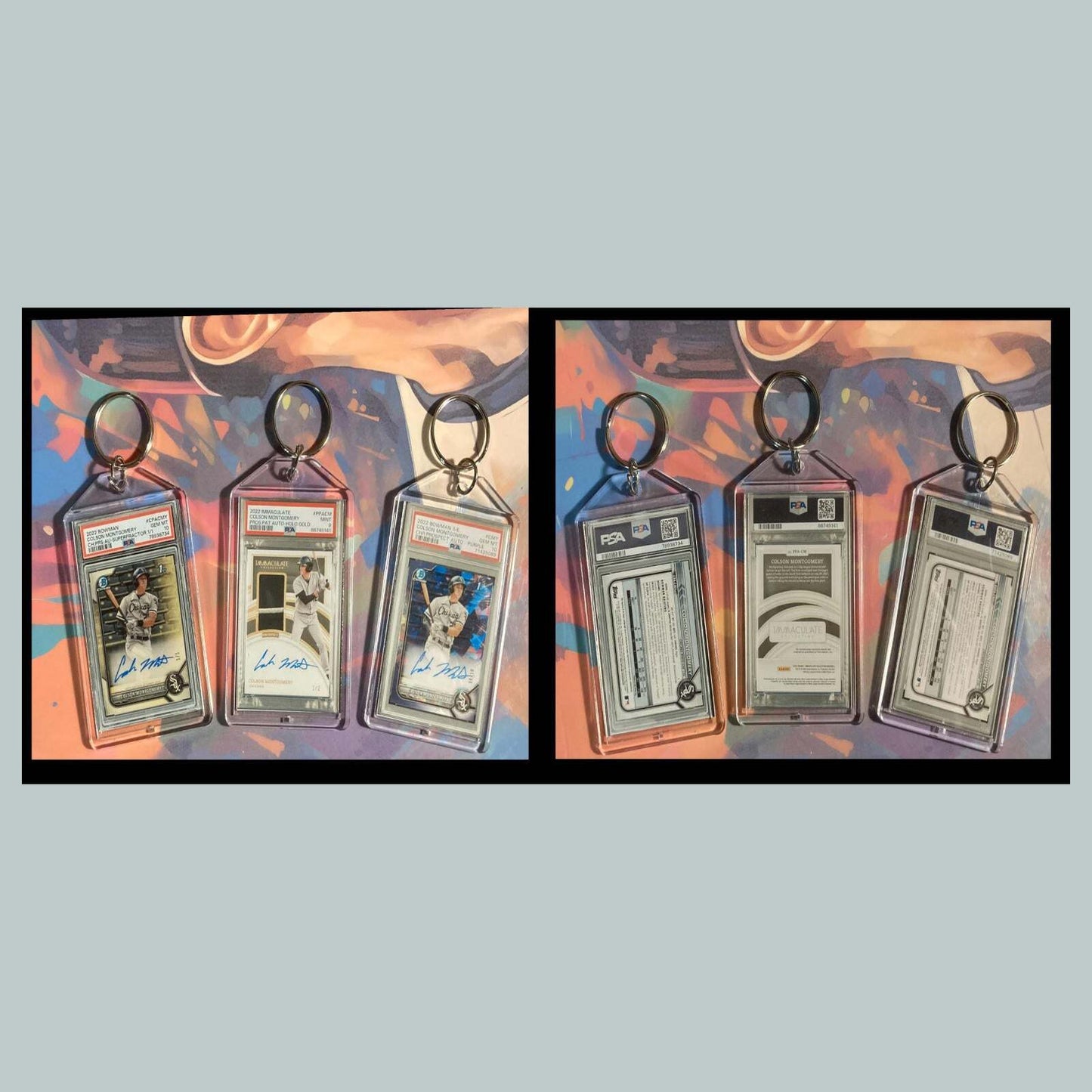 3463B Colson Montgomery 3 Pack Bundle -3 Different Custom Novelty Keychains-Gift BBL KYC