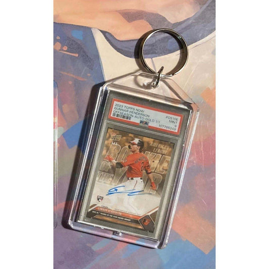 3206 Gunnar Henderson 2023 Topps Now Offseason Gold Auto Custom Novelty Keychain BBL KYC