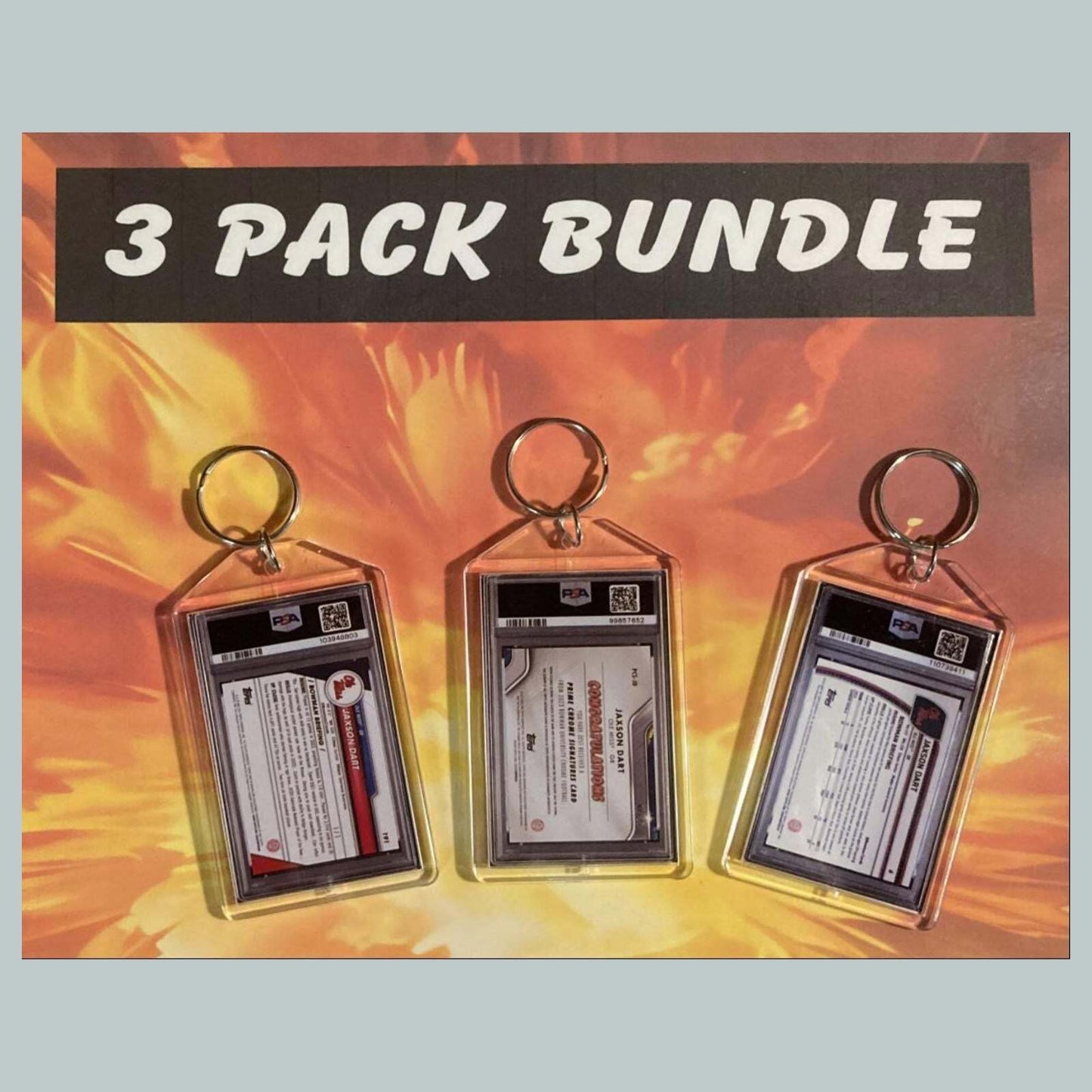 3536B Jaxson Dart 3 Pack Bundle - Custom Hand Made Novelty Keychains -Gift FBL