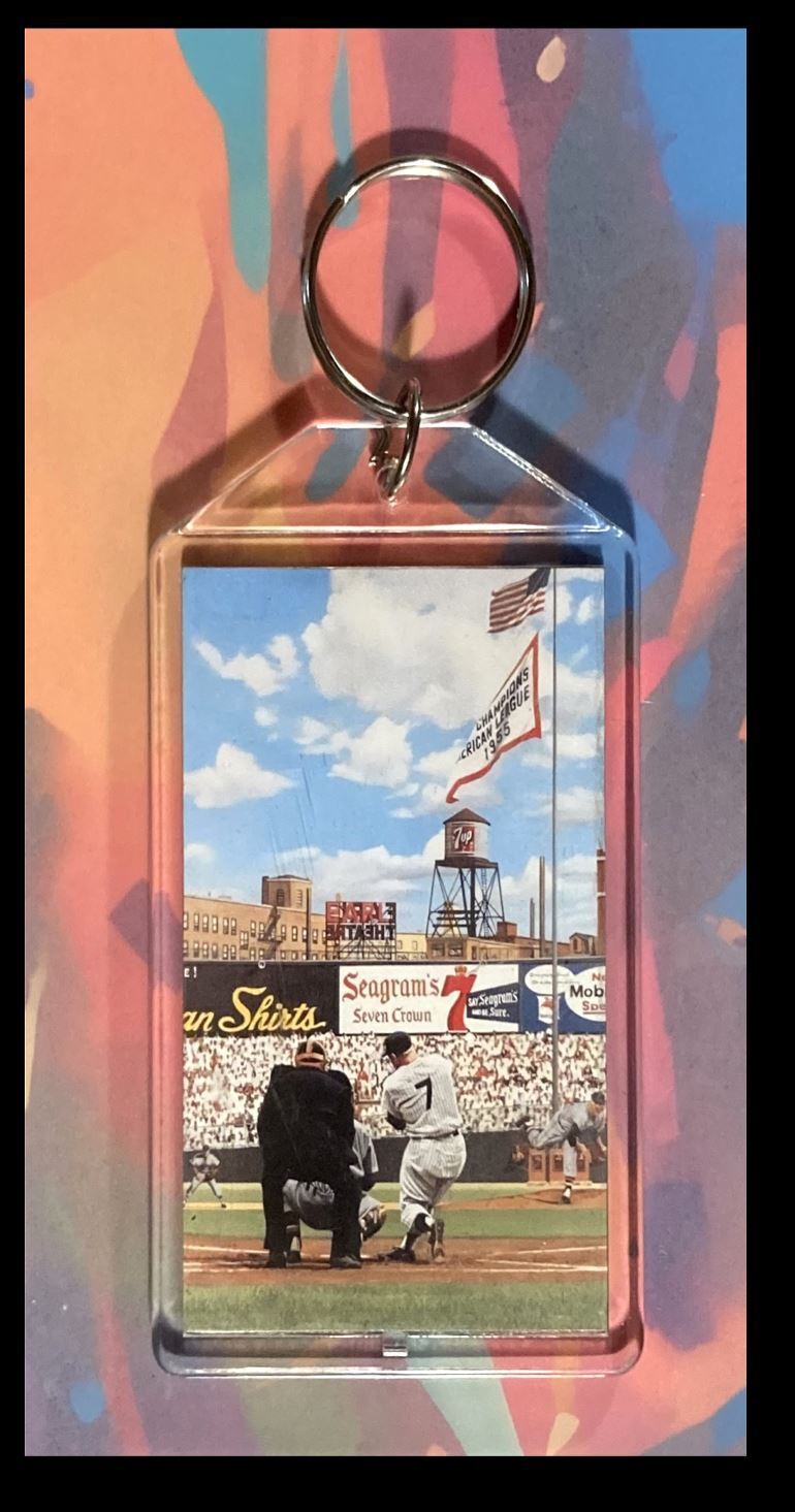 3282 Mickey Mantle Seagram's Custom Hand Made Keychain - Makes A Great Gift BBL KYC