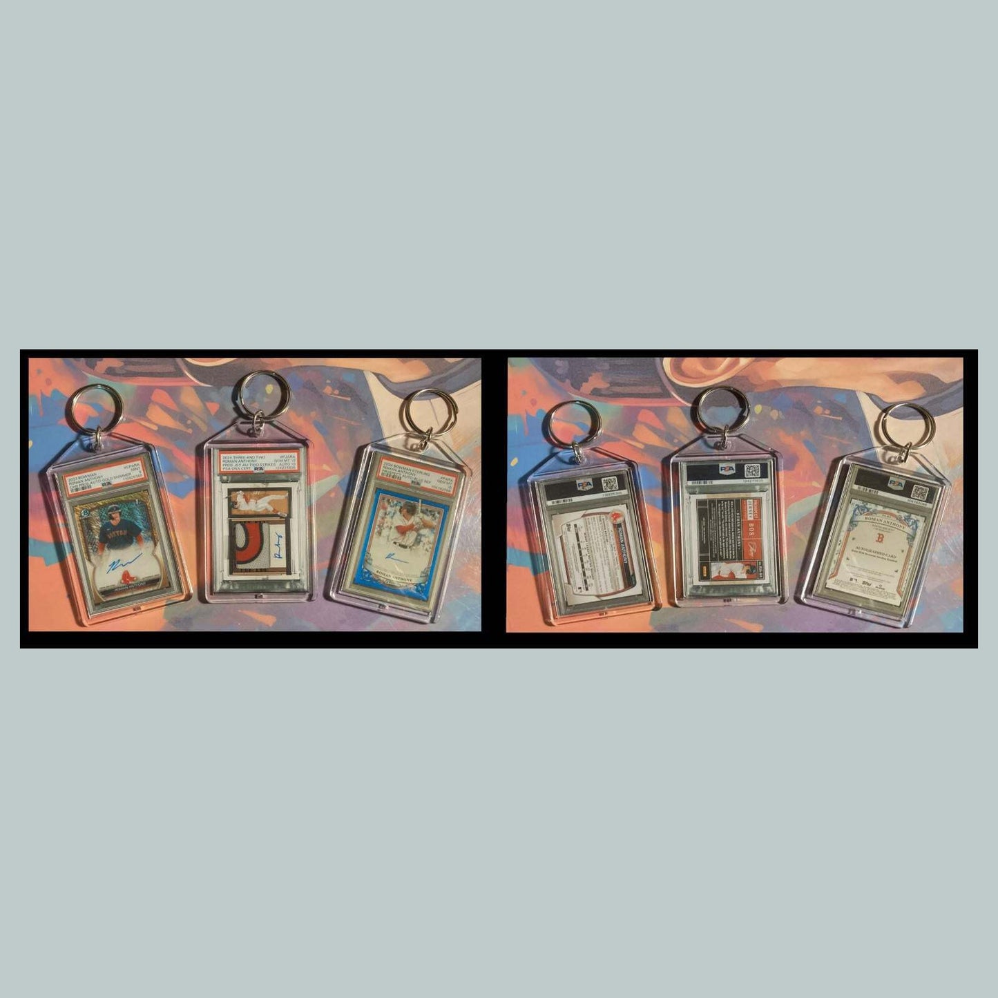 3472B Roman Anthony 3 Pack Bundle - 3 Different Custom Novelty Keychain - Gift BBL KYC