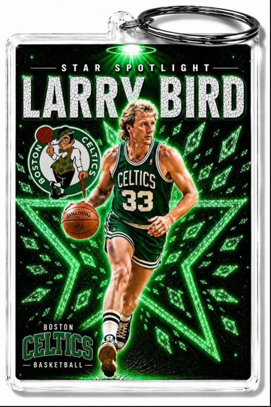 3175 Larry Bird Keychain Alt3 Custom Premium Handmade Keychain No Nameplate BKL KYC