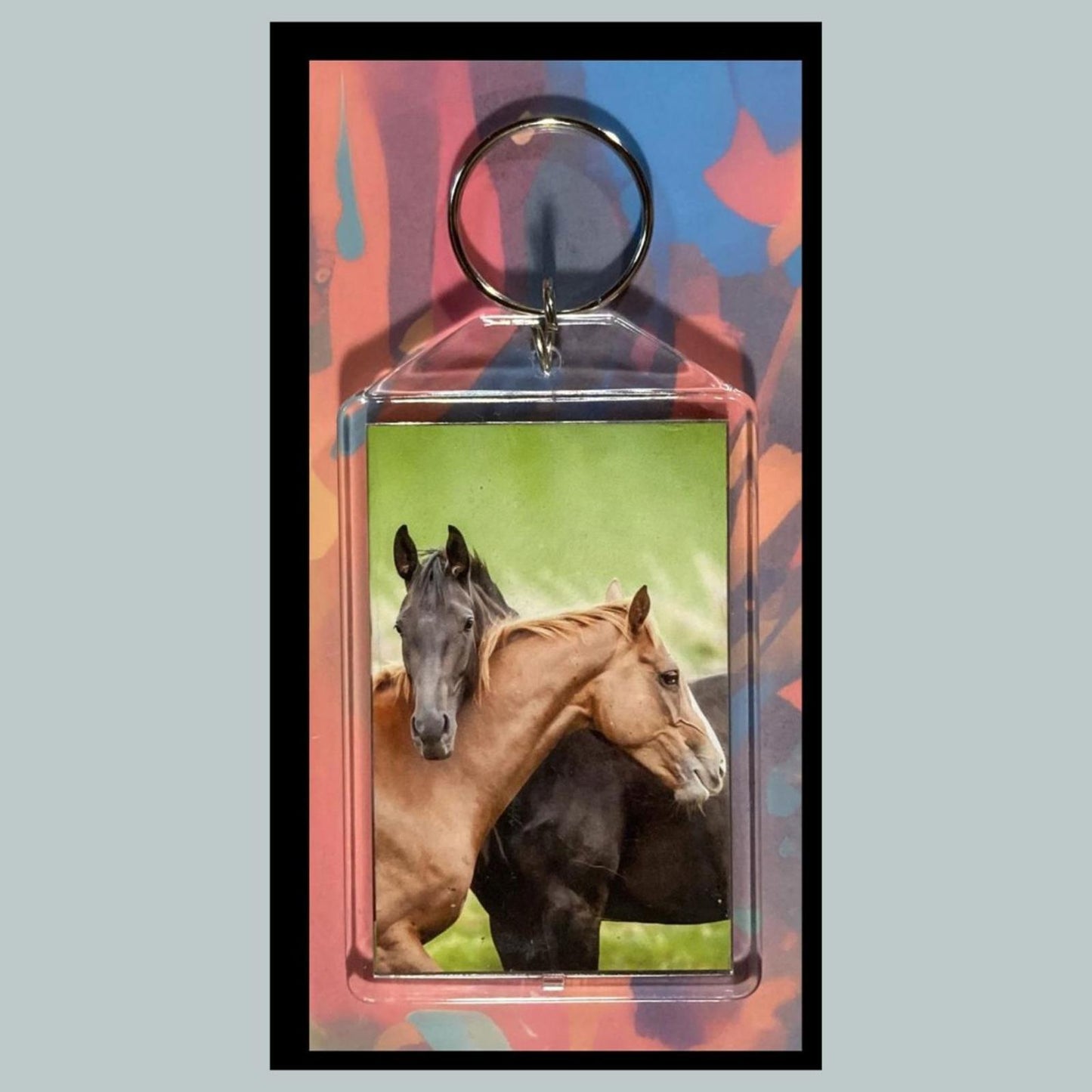 0344 Horses Missed You Custom Hand Made Keychain - Makes A Great Gift