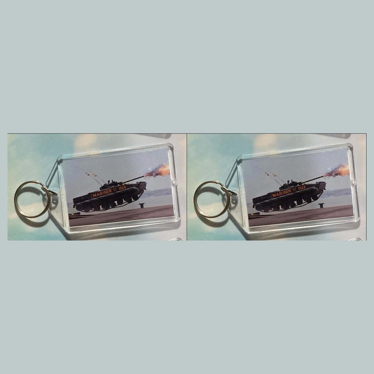3554 BMP-3F Amphibious Armoured Tank  Keychain | Vintage Automobile Keychain MSC KYC