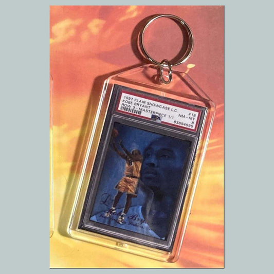 3691 Kobe Bryant 1997 Flair Showcase Masterpiece Custom Hand Made Keychain BKL KYC