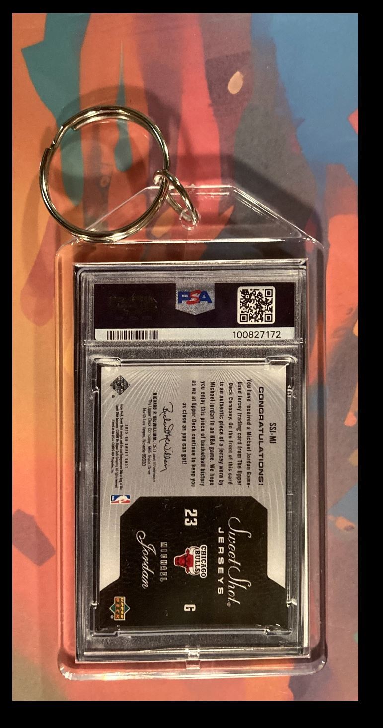 2998 Michael Jordan 2005 Upper Deck Sweet Shot Jersey Keychain BKL KYC