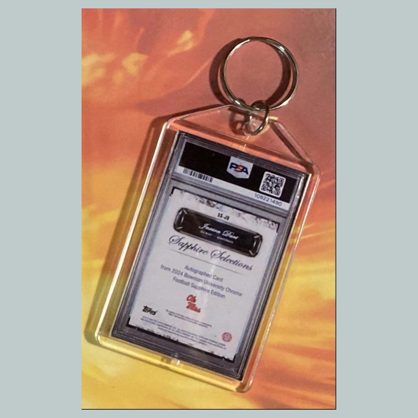 3535 Jaxson Dart 2024 U Sapphire Red Auto Custom Keychain Great Gift FBL