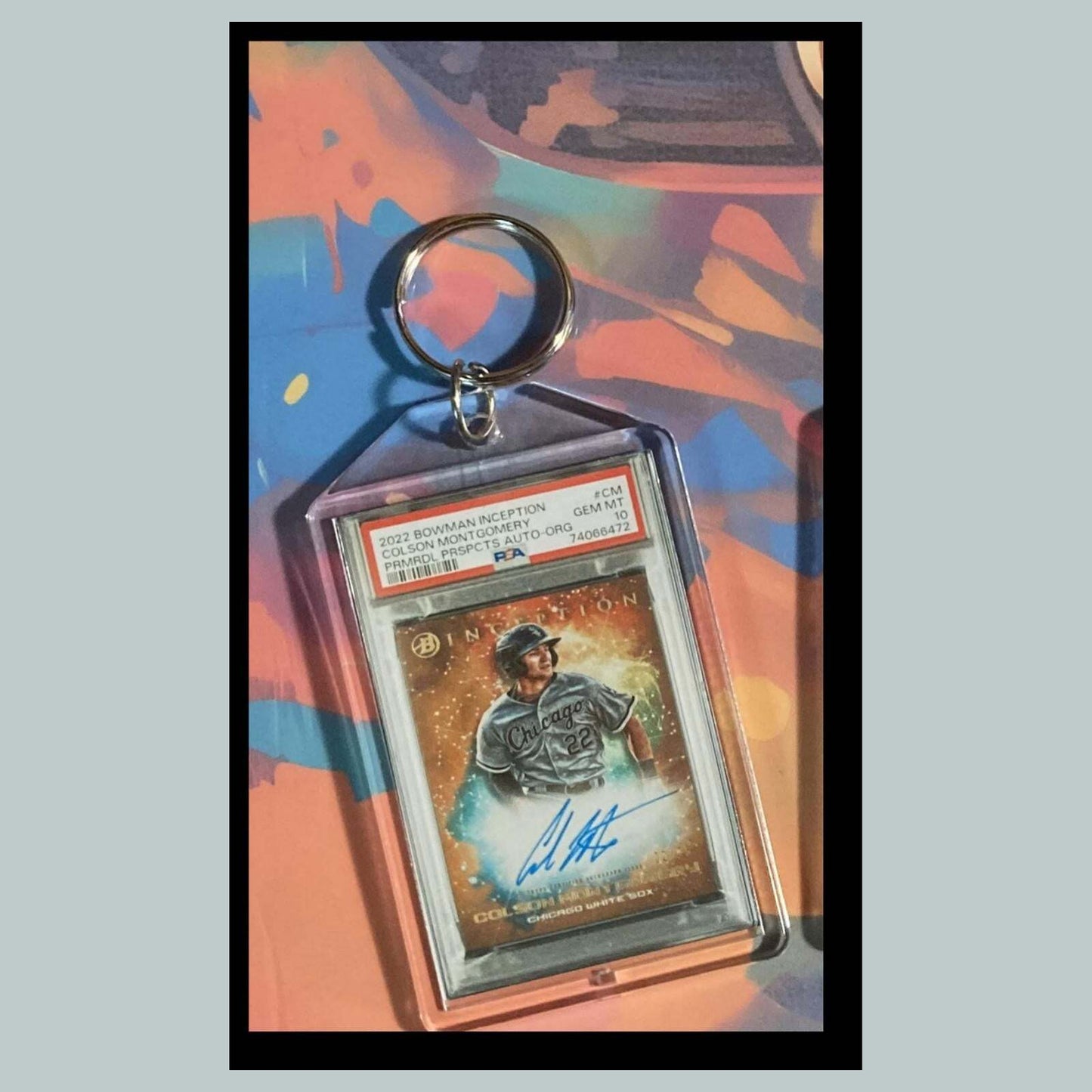 3512 Colson Montgomery 2022 Inception Auto Custom Hand Made Keychain -Great Gift BBL KYC