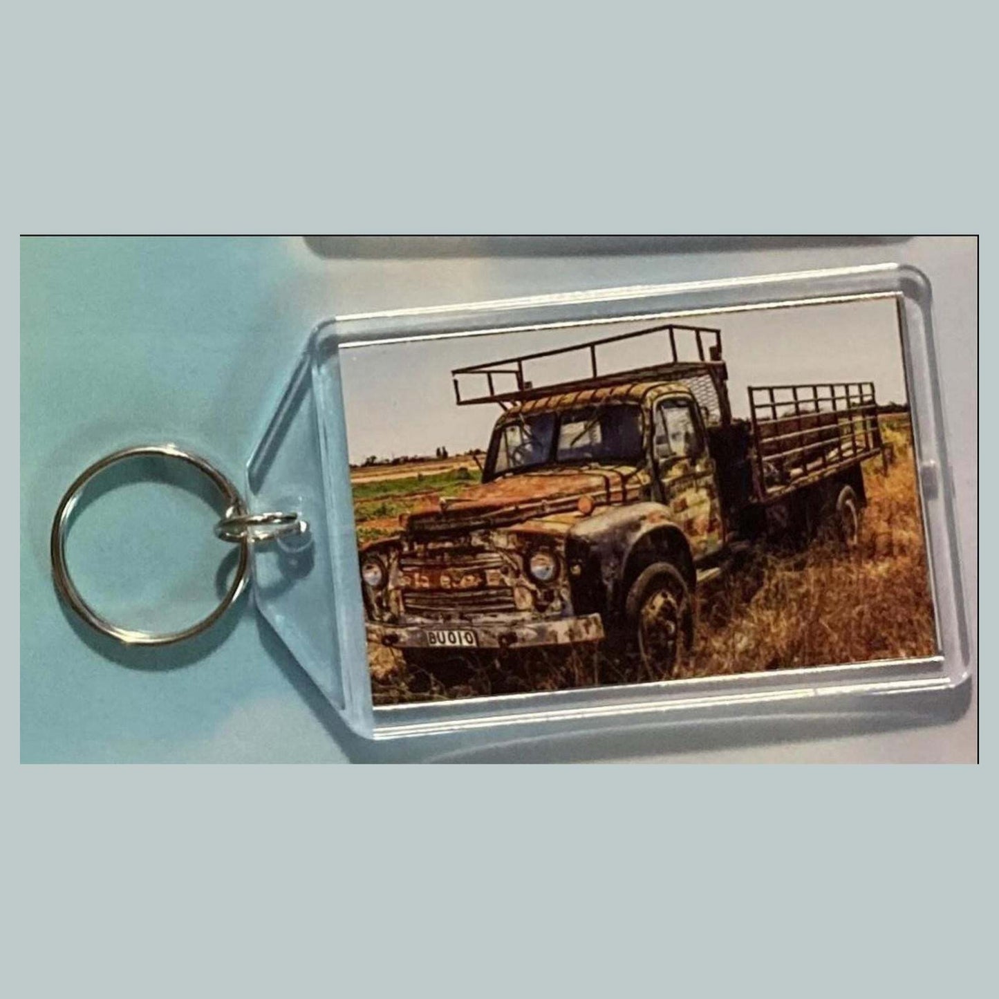 3585 1951 Plymouth Cranbrook In Desert  Keychain | Vintage Automobile  Keychain MSC KYC