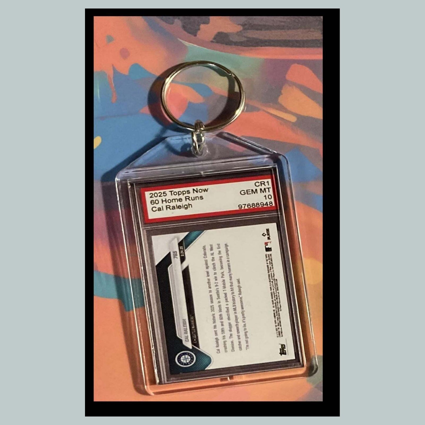 3523 Cal Raleigh 60 HR Record 2025 Now Custom Made Keychain-Makes A Great Gift BBL KYC