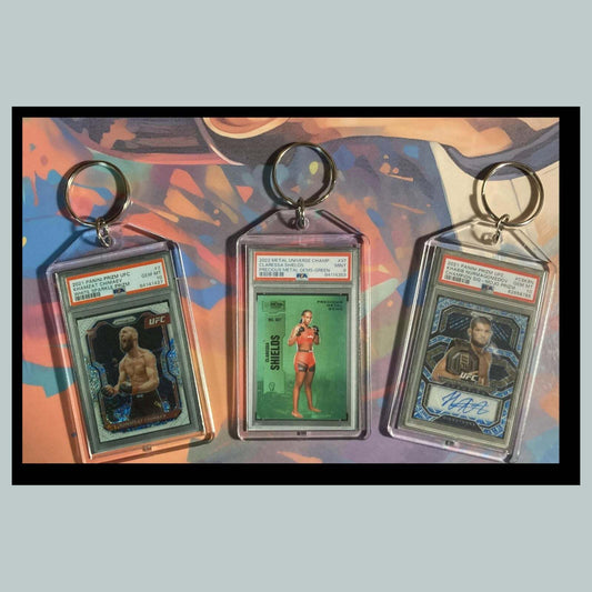 3451B Khamzat Chimaev/Shields/Nurmagomedov 3 Pack Bundle - 3 Different Keychains MSC KYC