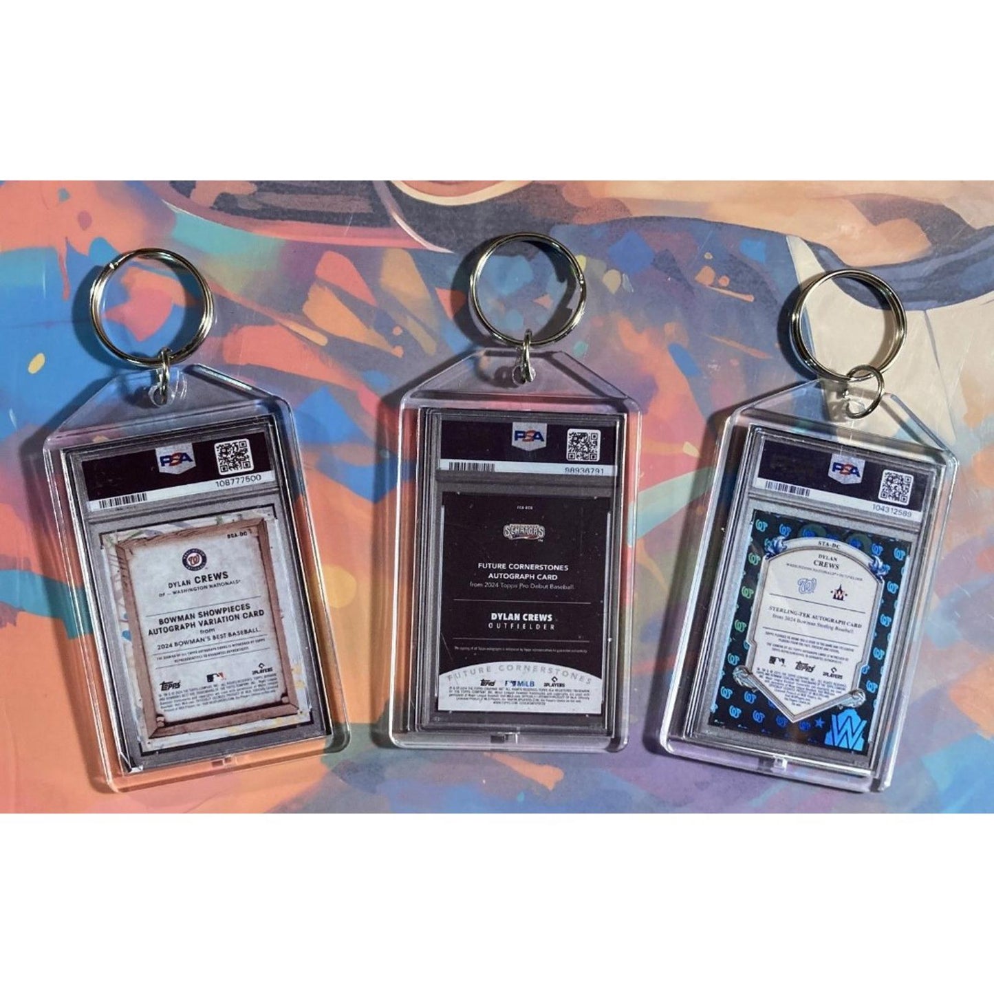 0203B Dylan Crews 3 Pack Bundle - 3 Different Custom Novelty Keychains -Gift