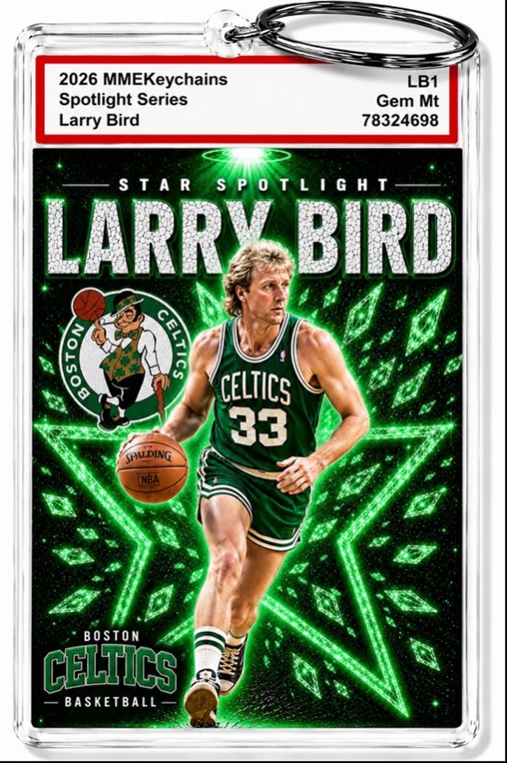 3943 Larry Bird Keychain Alt3 Custom Premium Handmade Keychain With Nameplate BKL KYC