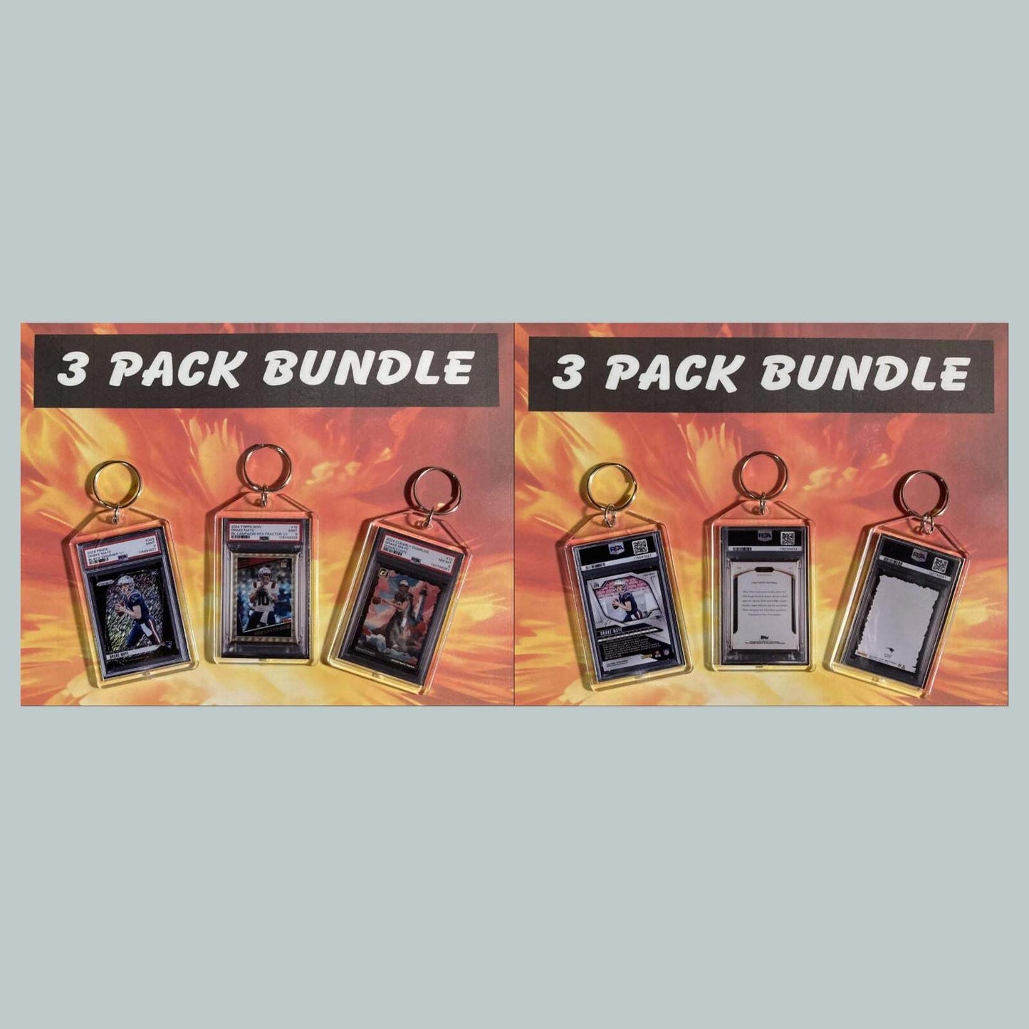 3718B Drake Maye Custom Hand Made Novelty Keychains Bundle - Makes A Great Gift FBL