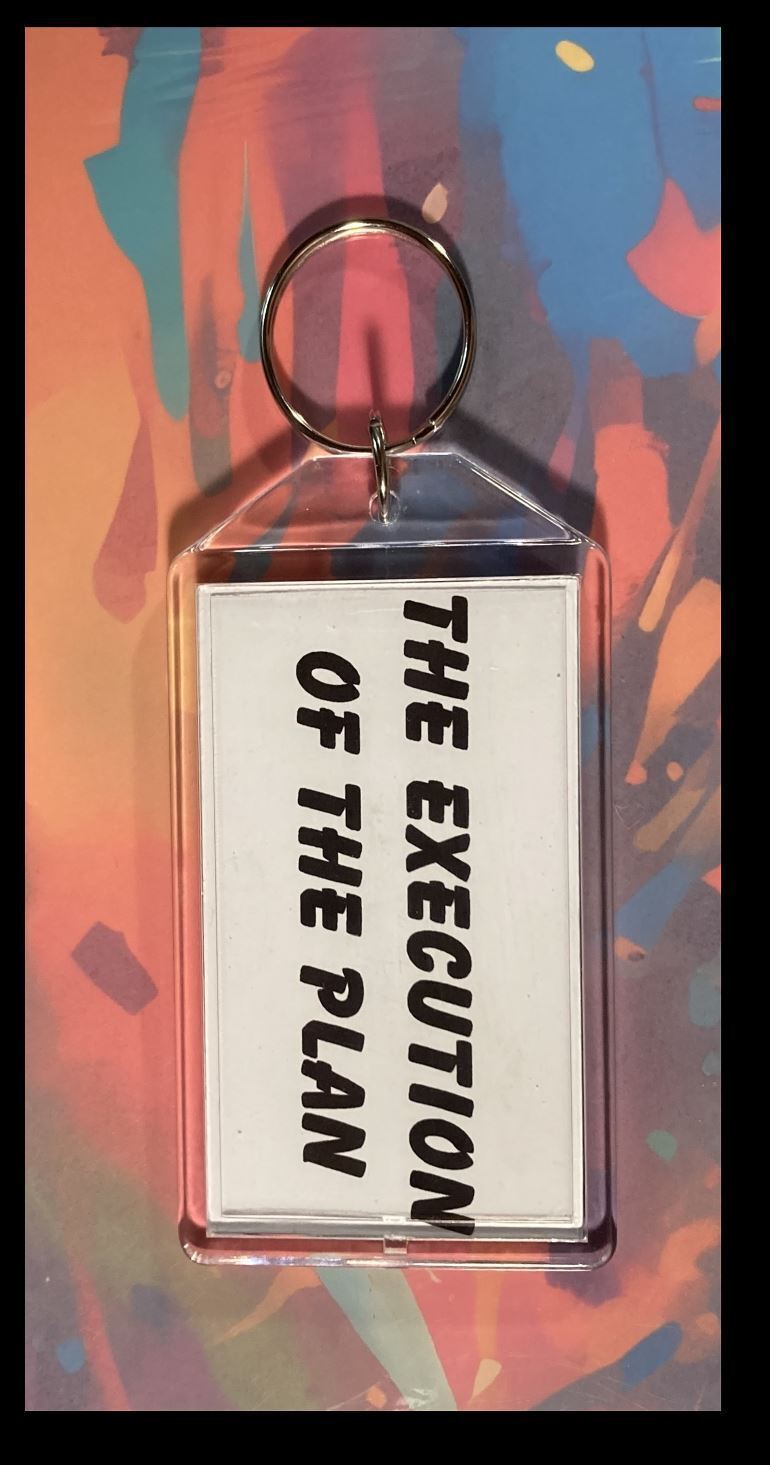 3349 Trump The Execution Of The Plan Custom Hand Made Keychain - A Great Gift KYC MSC