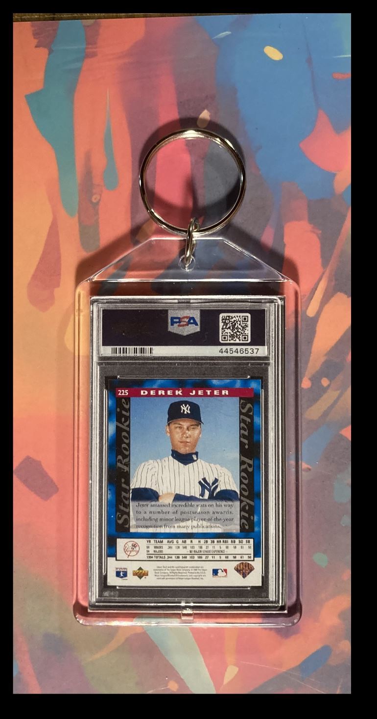 3012 Derek Jeter 1995 UD Diamond Gold  Custom Keychain Great Gift BBL KYC