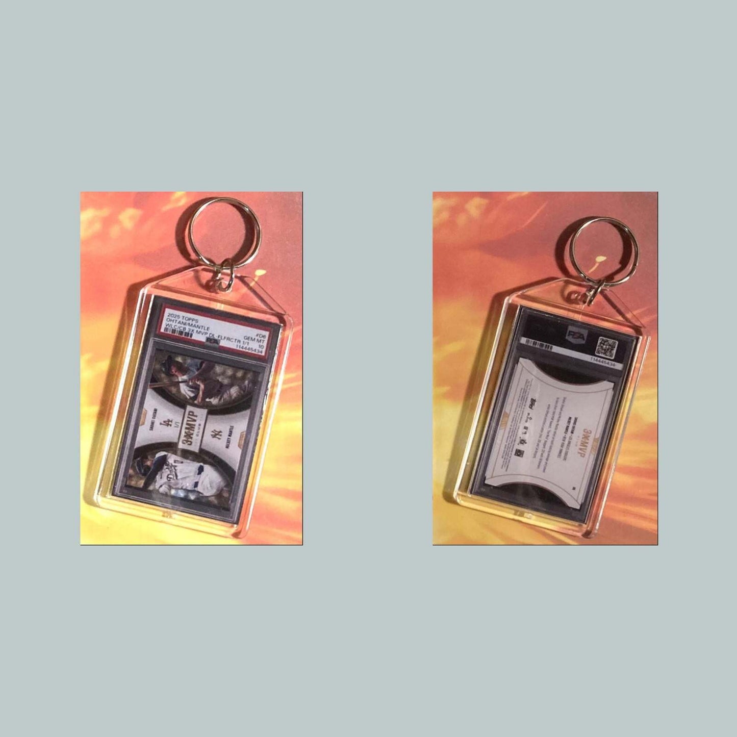 3690 Shohei Ohtani/Mickey Mantle 2025 Topps Welcome To The Club Custom Keychain BBL KYC