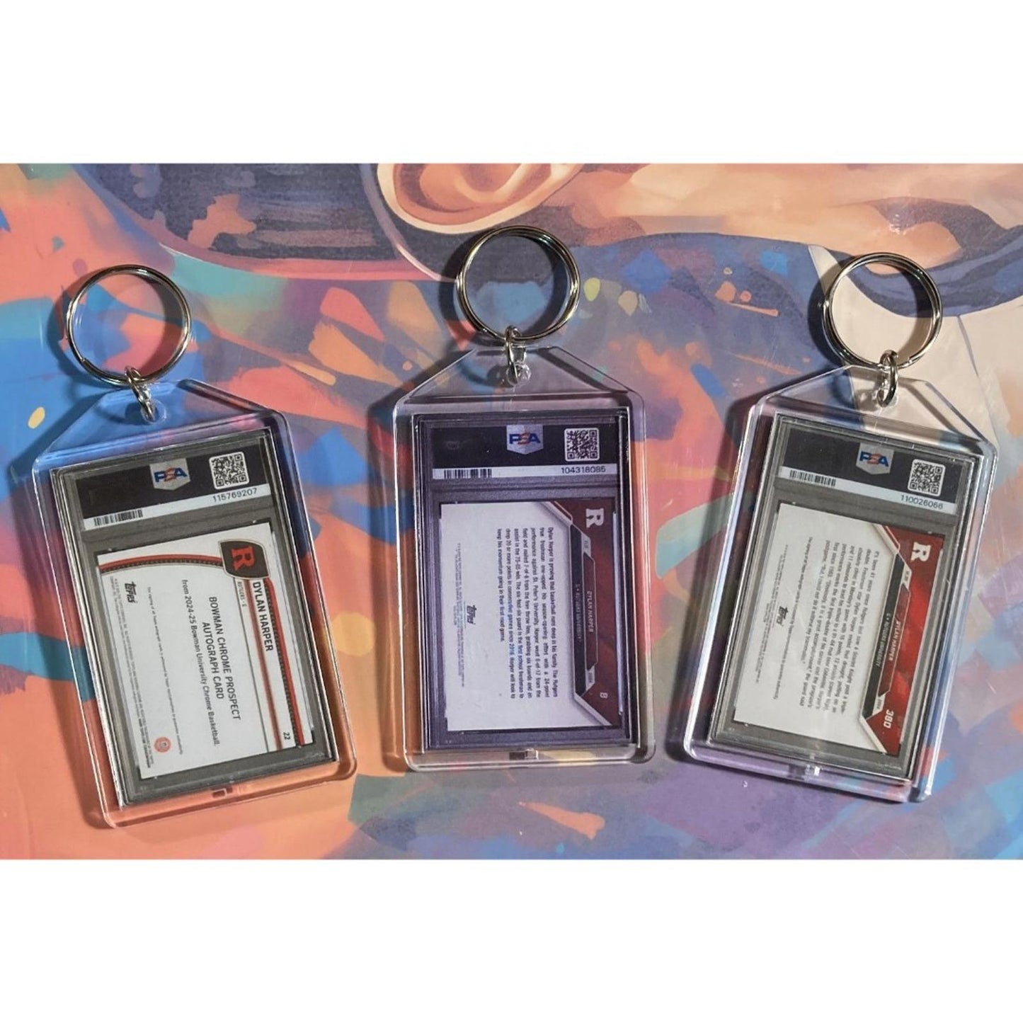 0205B Dylan Harper 3 Pack Bundle - 3 Different Custom Novelty Keychains -Gift