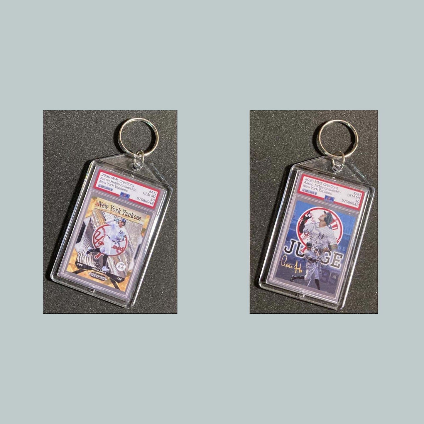 3793 Aaron Judge Gold Snakeskin Mockup Keychain BBL KYC