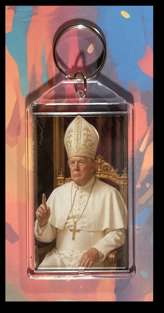 3287 Trump Pope Custom Hand Made Keychain-Makes A Great Gift KYC MSC