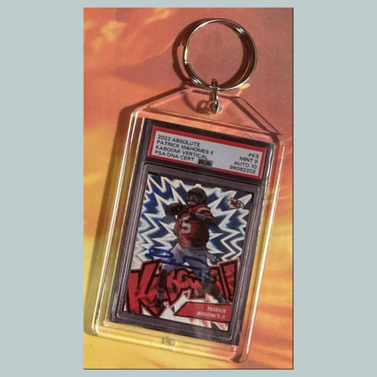 3616 Patrick Mahomes 2023 Panini Absolute Kaboom Custom Keychain FBL