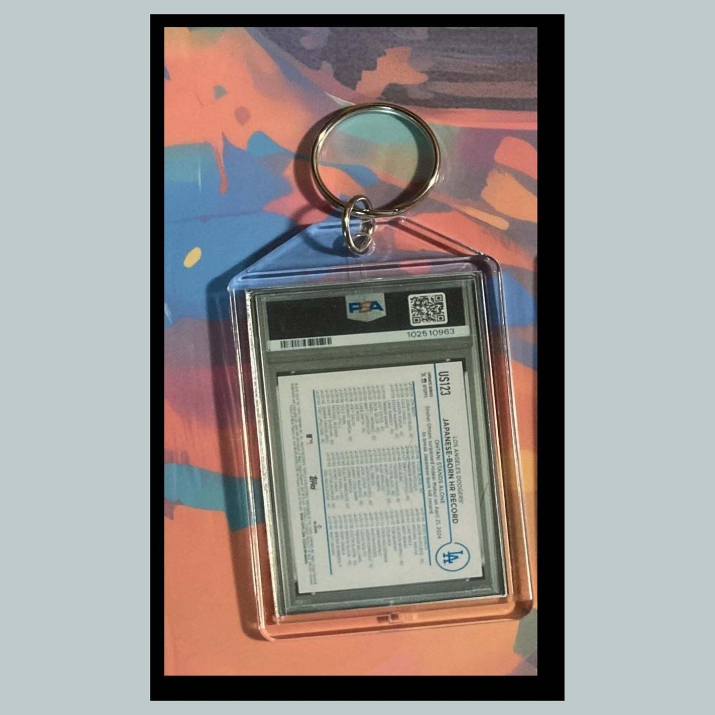 3488 SO 2024 Update Japanese Born HR Record Keychain BBL KYC