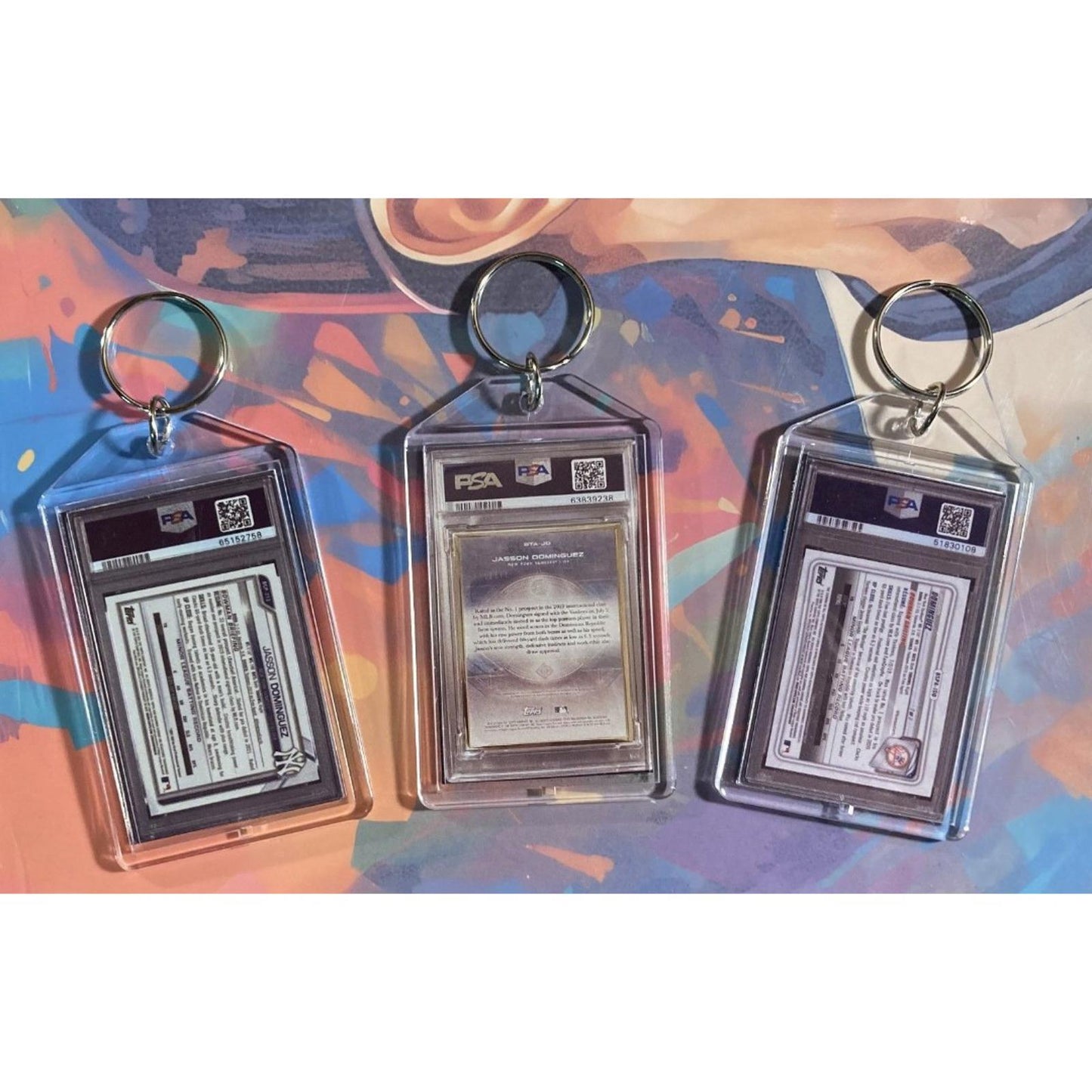 0033b Jasson Dominguez - 3 Pack Bundle - 3 Different Custom Novelty Keychains