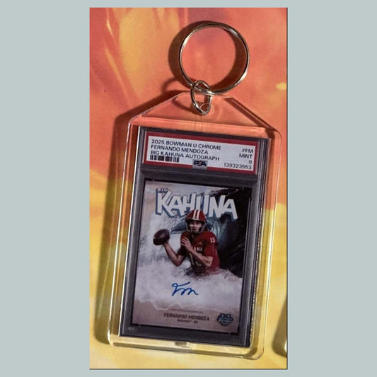 3732 Fernando Mendoza 2025 Bowman U Kahuna Auto Custom Hand Made Keychain FBL