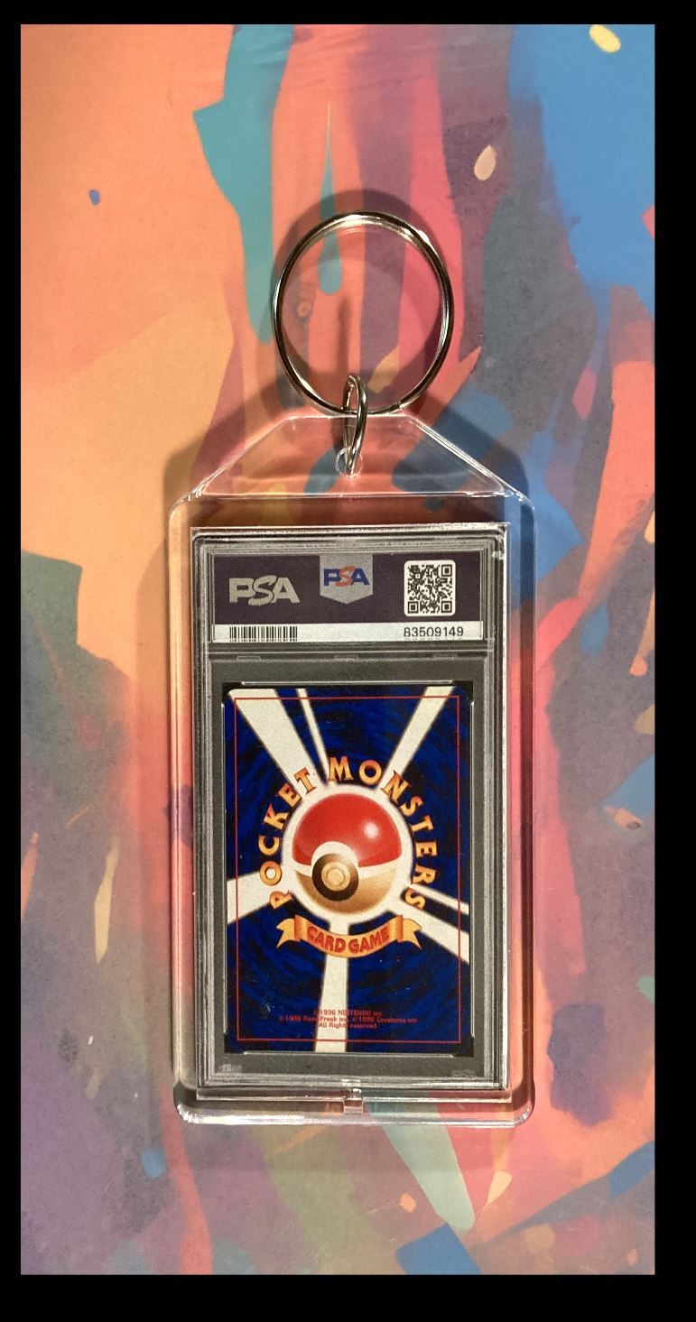 3044 Pokemon Pikachu 1998 Illustrator Japanese Promo Holo Keychain KYC MSC