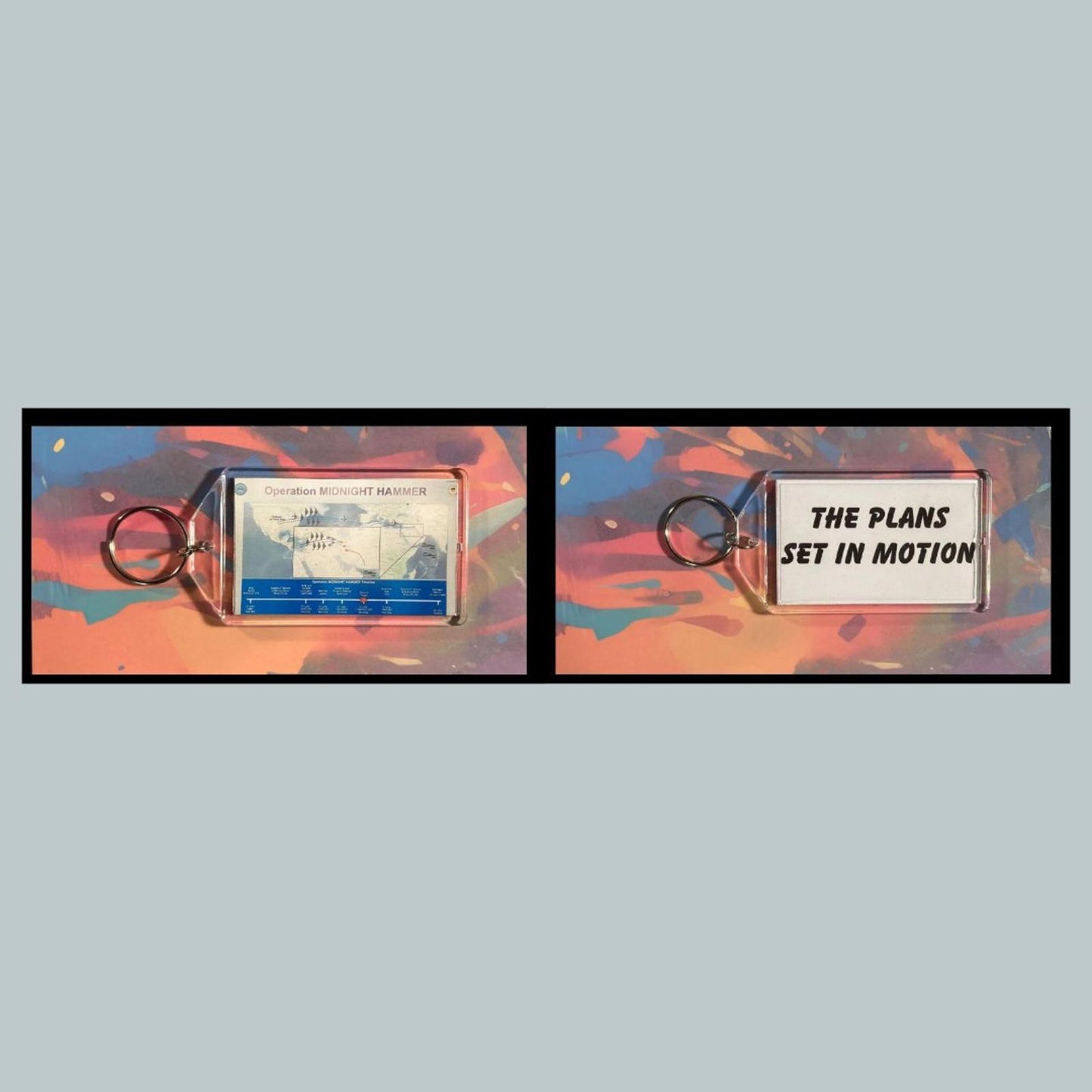 0391 Trump The Plans Set In Motion Custom Hand Made Keychain-Makes A Great Gift