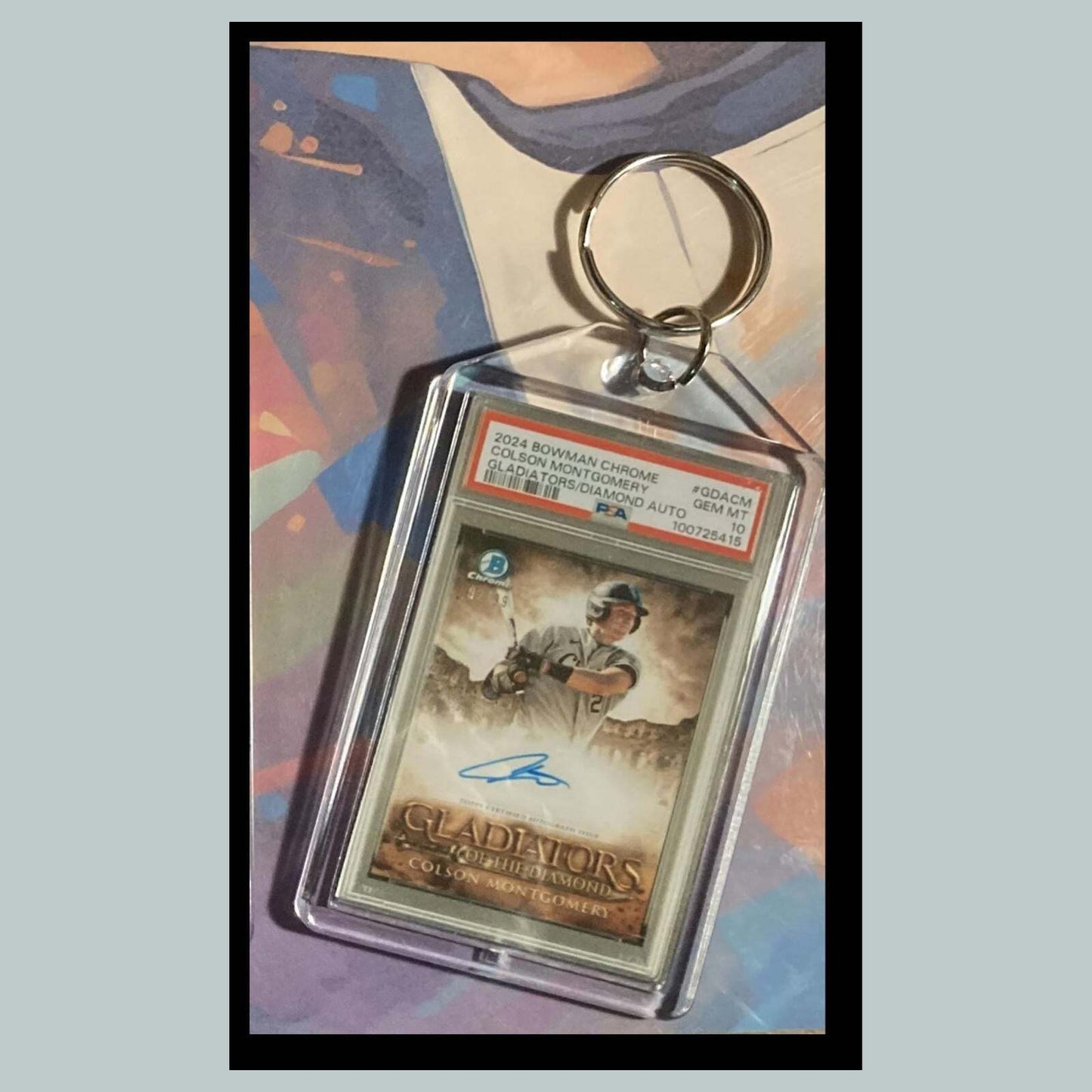 3504 Colson Montgomery 2024 Chrome Gladiators/Diamond Auto Custom Made Keychain BBL KYC