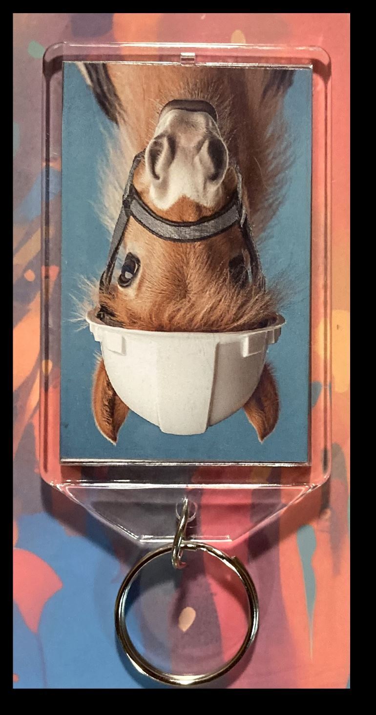 3299 Pony Helmet Custom Hand Made Keychain - Makes A Great Gift KYC MSC